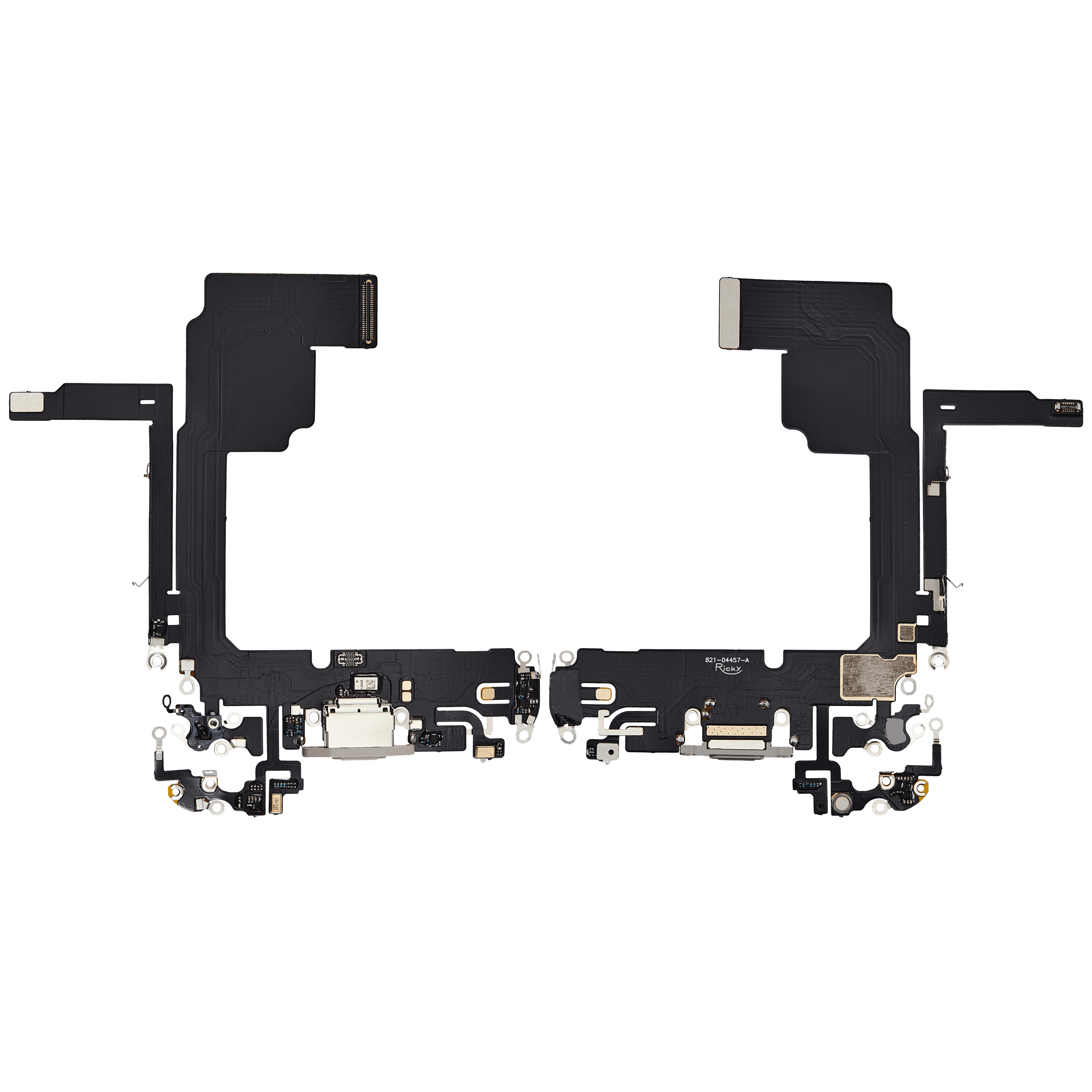 Charging Port Flex Cable Compatible For iPhone 15 Pro (Aftermarket Plus) (White Titanium)