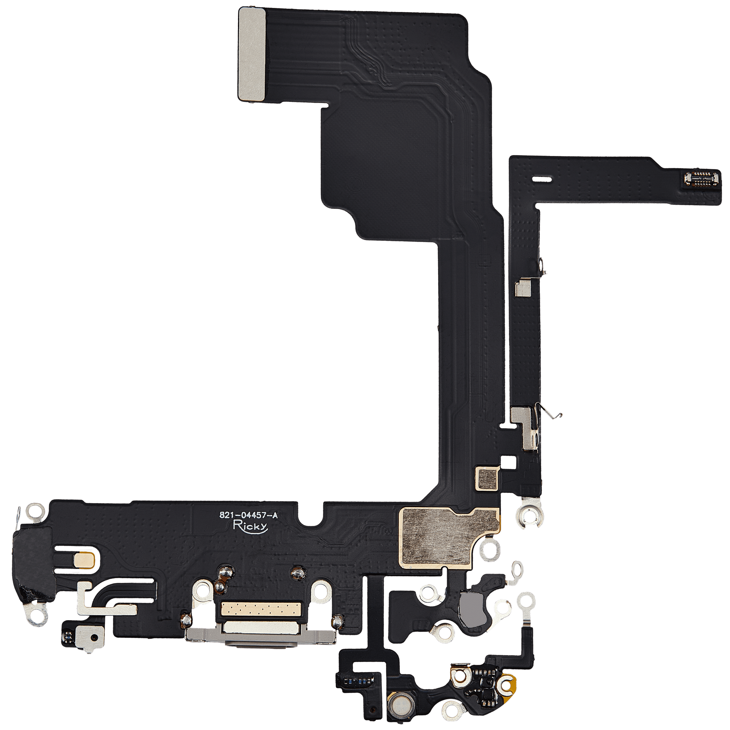 Charging Port Flex Cable Compatible For iPhone 15 Pro (Aftermarket Plus) (White Titanium)