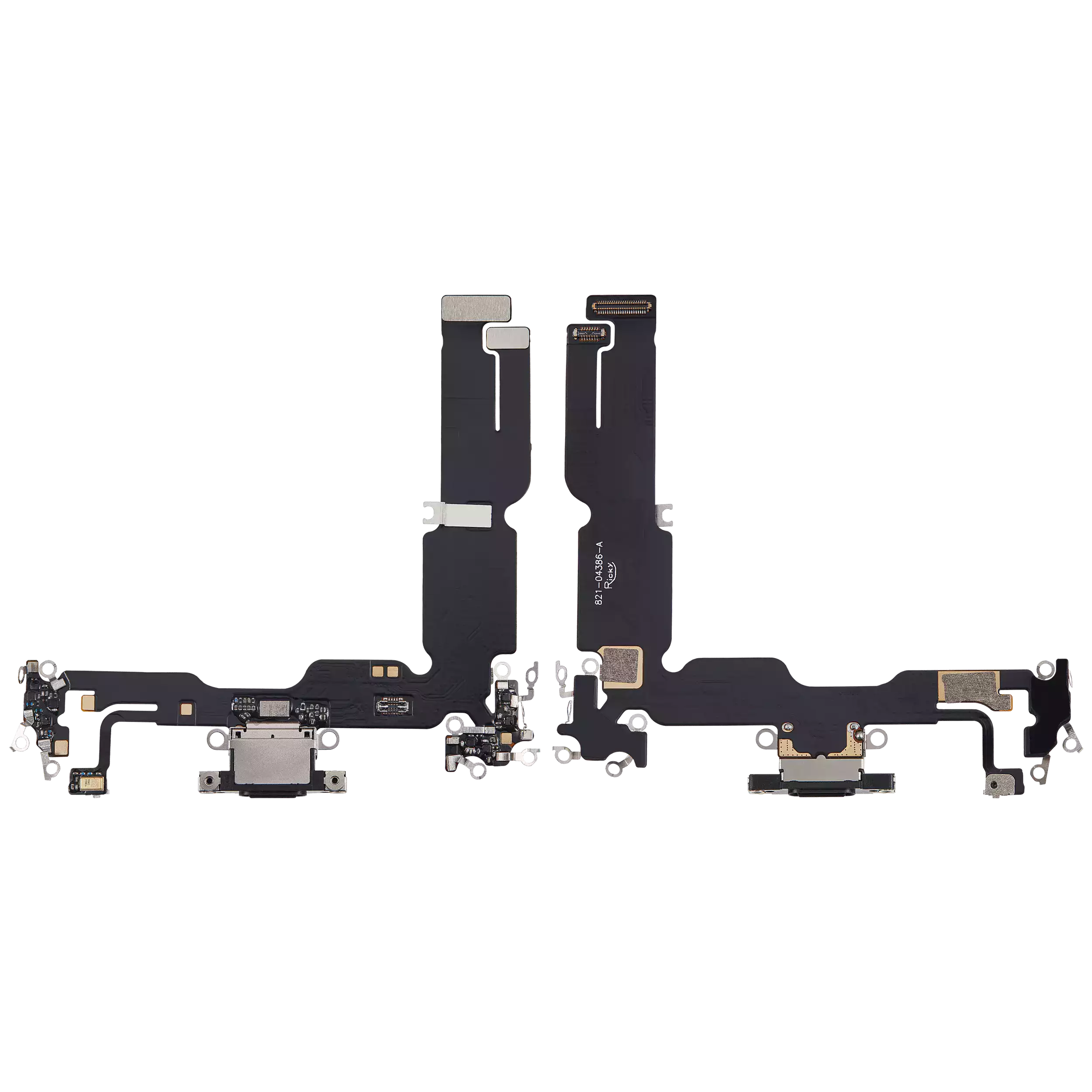 Charging Port Flex Cable Compatible For iPhone 15 Plus (Aftermarket Plus) (Black)