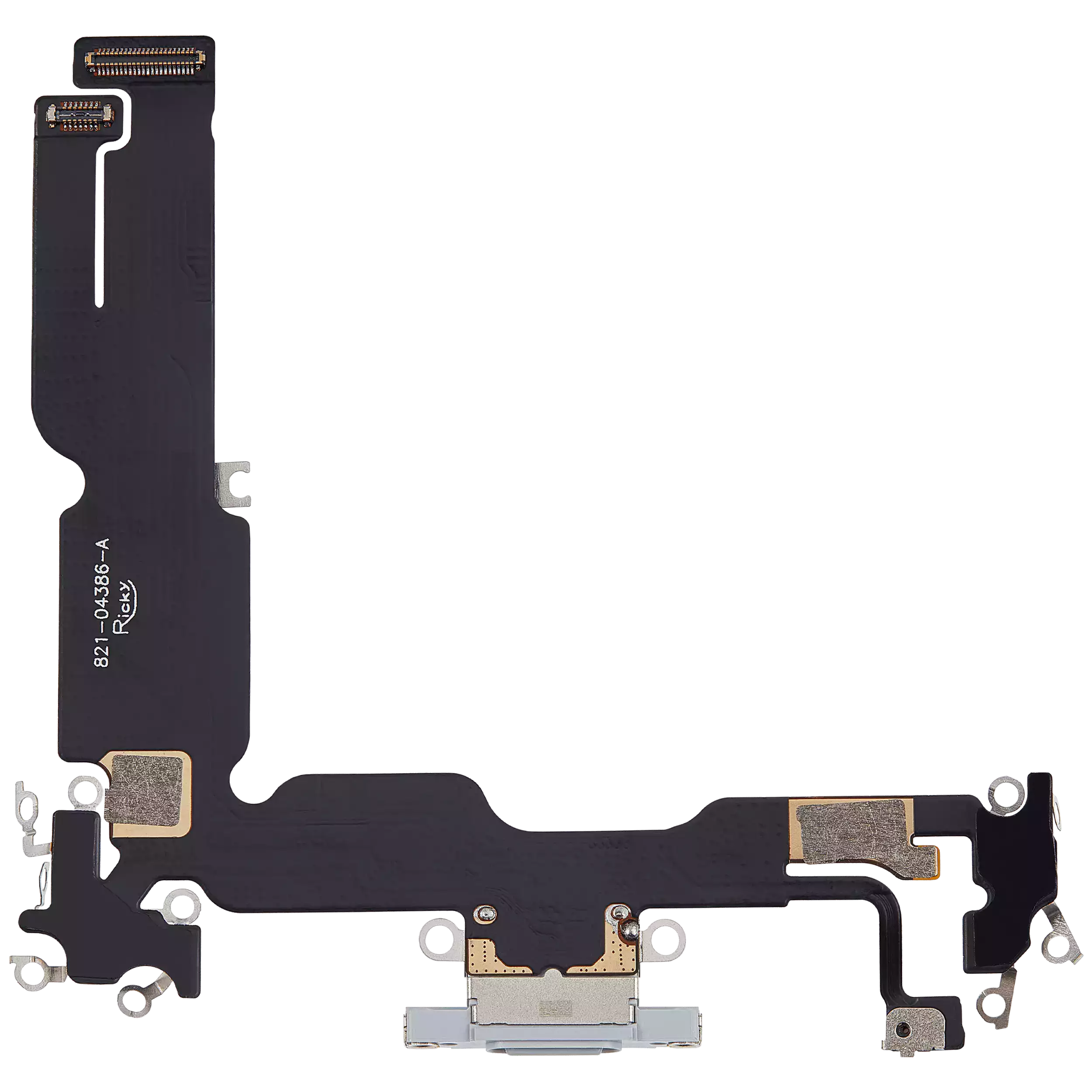 Charging Port Flex Cable Compatible For iPhone 15 Plus (Aftermarket Plus) (Blue)