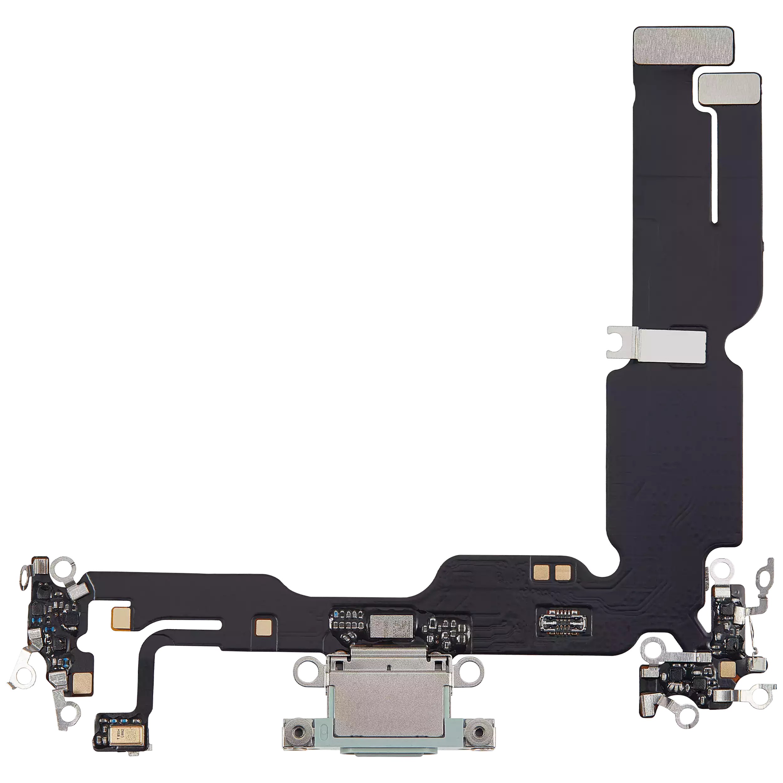 Charging Port Flex Cable Compatible For iPhone 15 Plus (Aftermarket Plus) (Green)