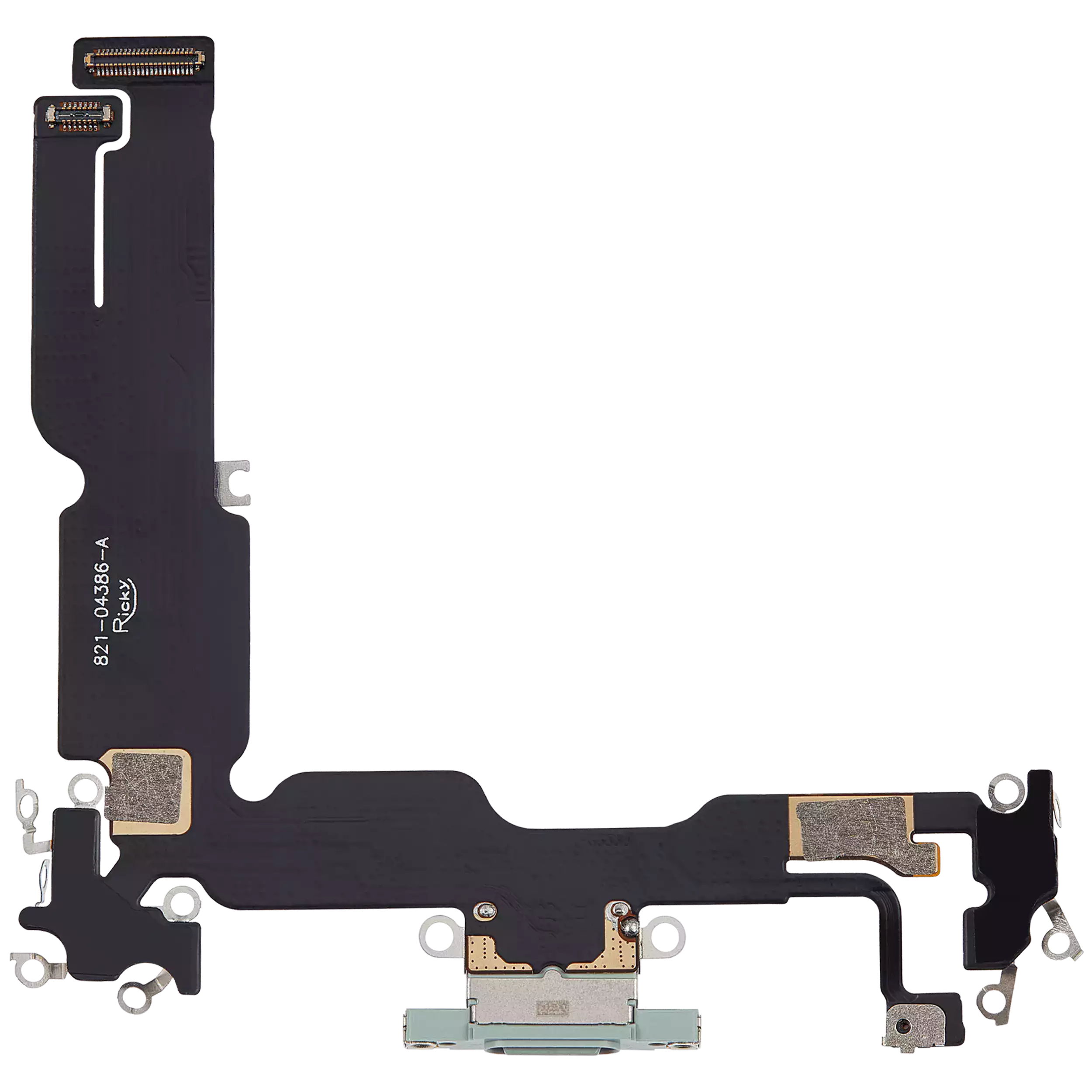 Charging Port Flex Cable Compatible For iPhone 15 Plus (Aftermarket Plus) (Green)