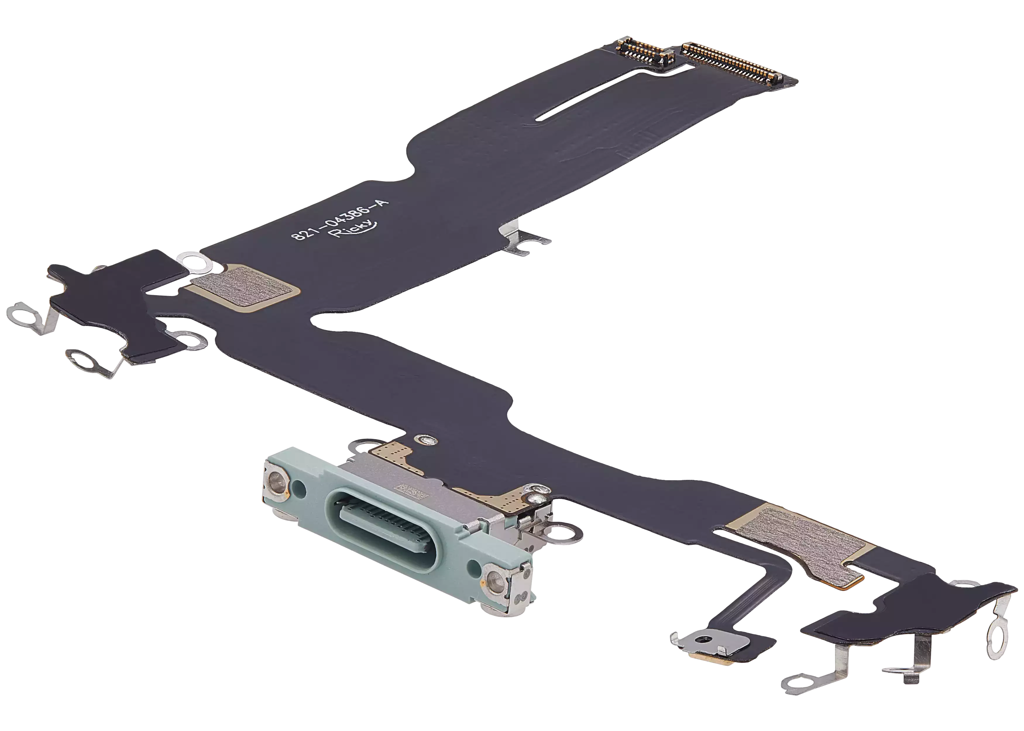 Charging Port Flex Cable Compatible For iPhone 15 Plus (Aftermarket Plus) (Green)