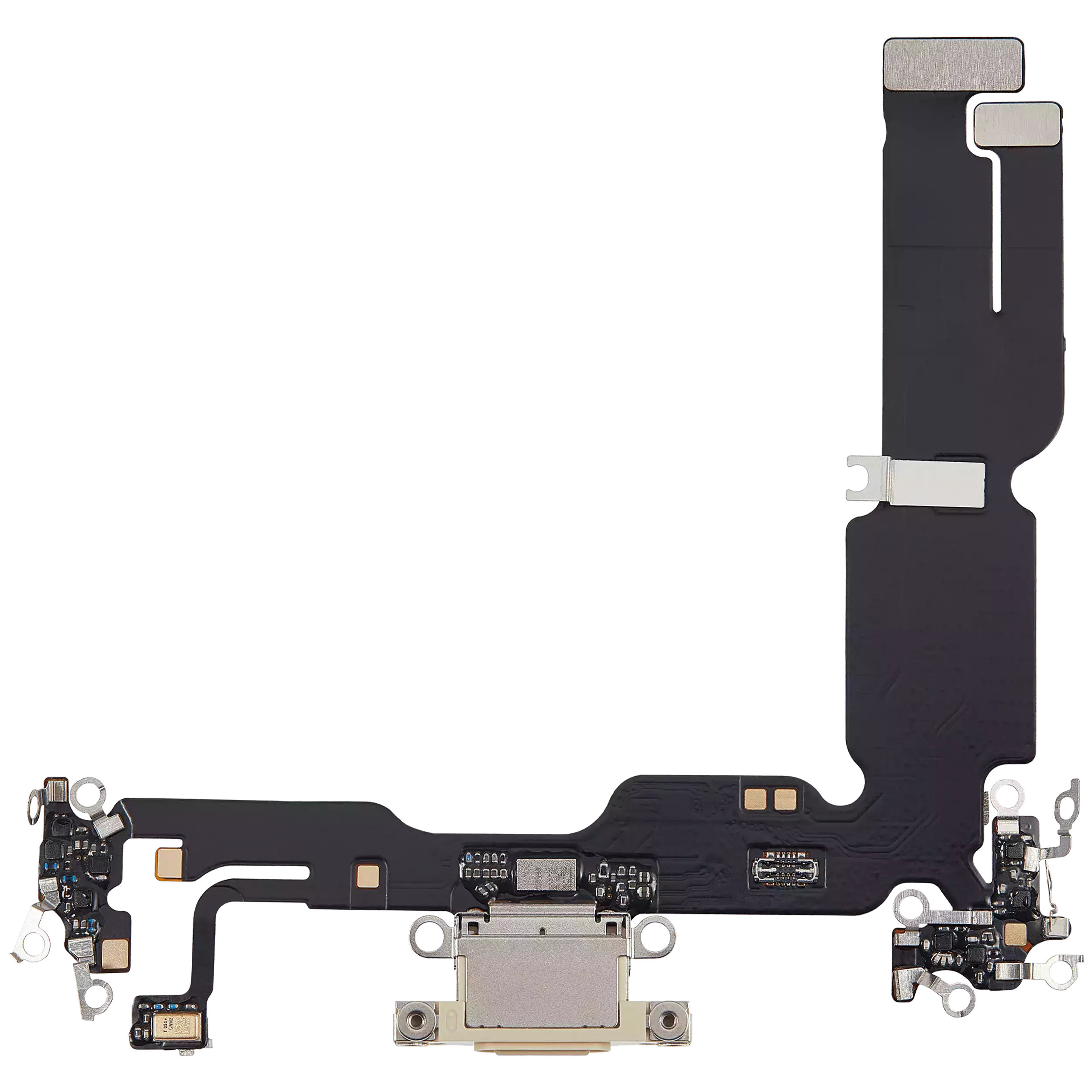 Charging Port Flex Cable Compatible For iPhone 15 Plus (Aftermarket Plus) (Yellow)