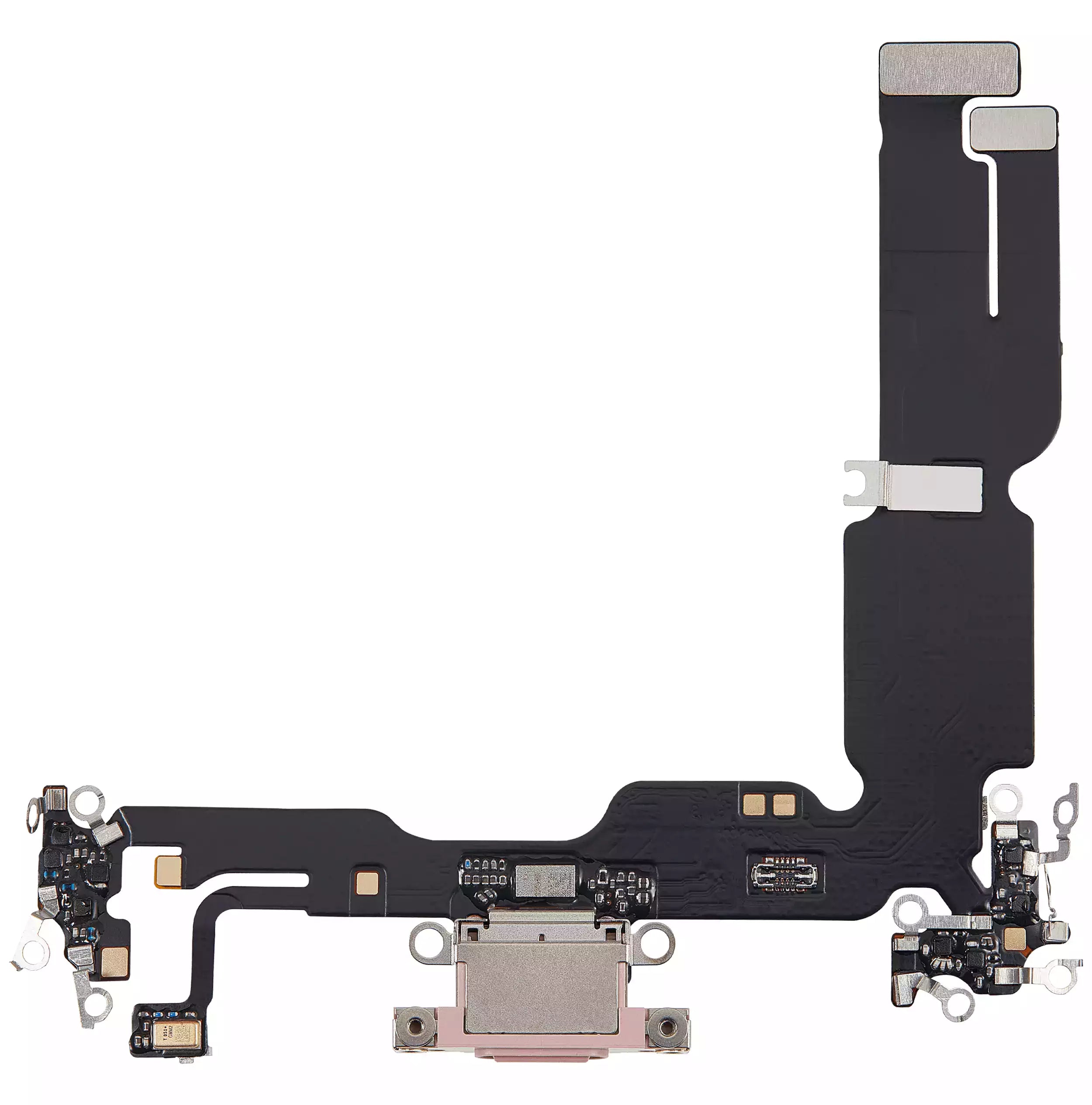 Charging Port Flex Cable Compatible For iPhone 15 Plus (Aftermarket Plus) (Pink)