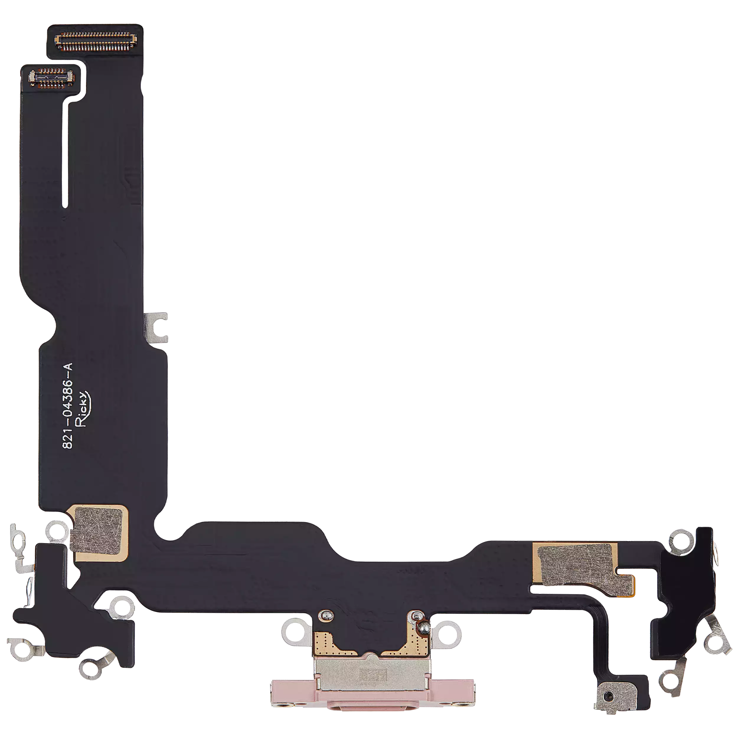 Charging Port Flex Cable Compatible For iPhone 15 Plus (Aftermarket Plus) (Pink)