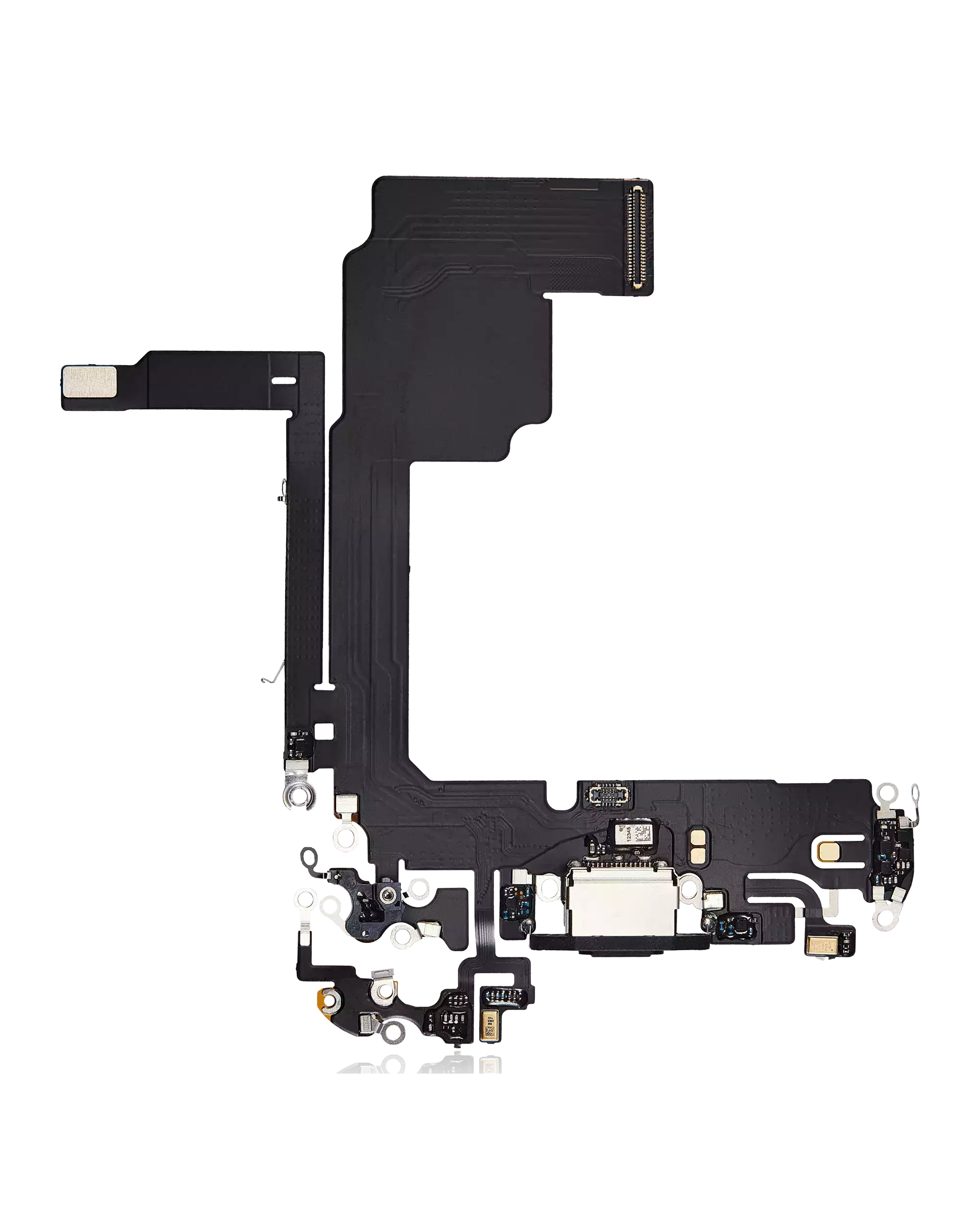 Charging Port Flex Cable Compatible For iPhone 15 Pro (Aftermarket Plus) (Black Titanium)