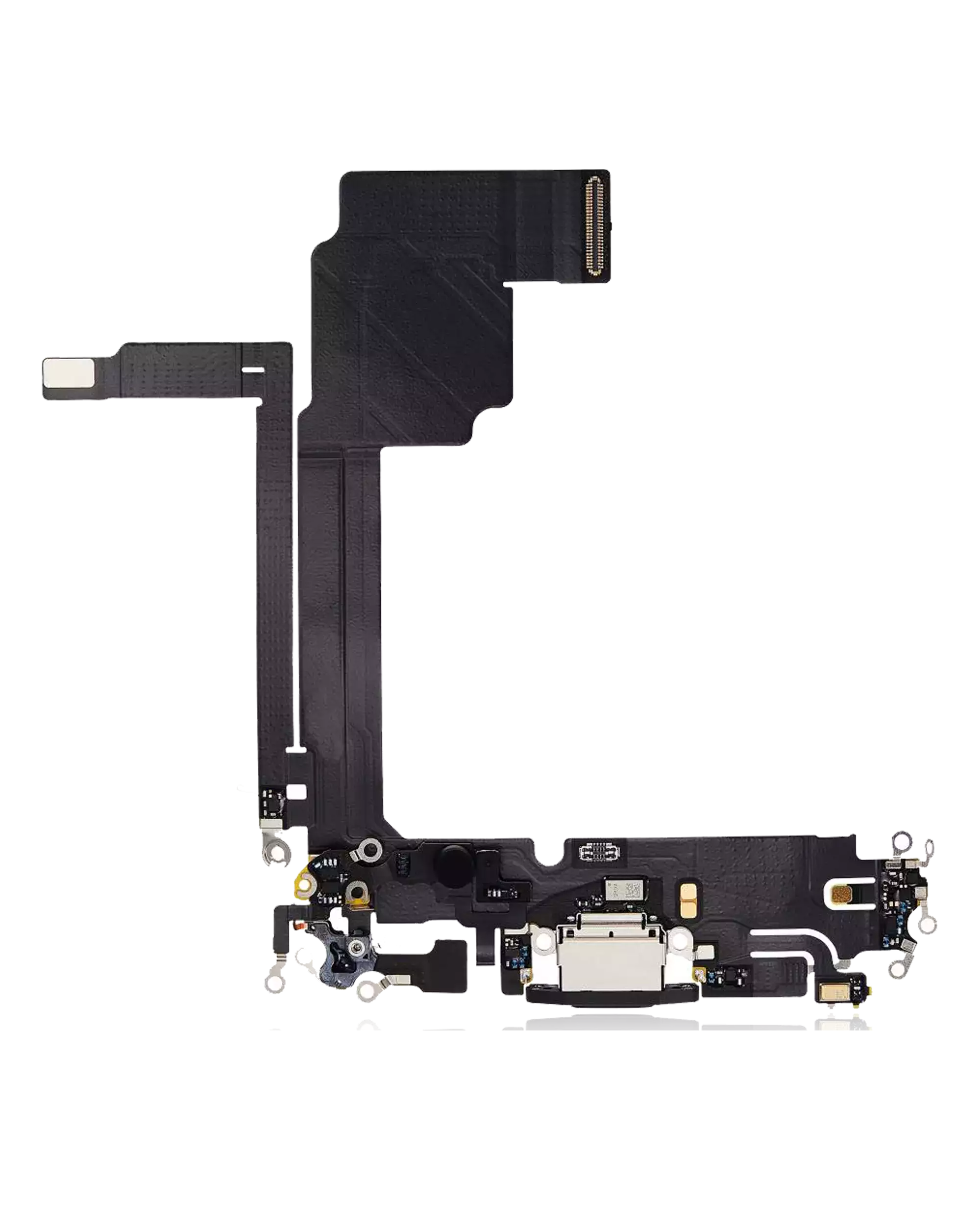 Charging Port Flex Cable Compatible For iPhone 15 Pro Max (Premium) (Black Titanium)