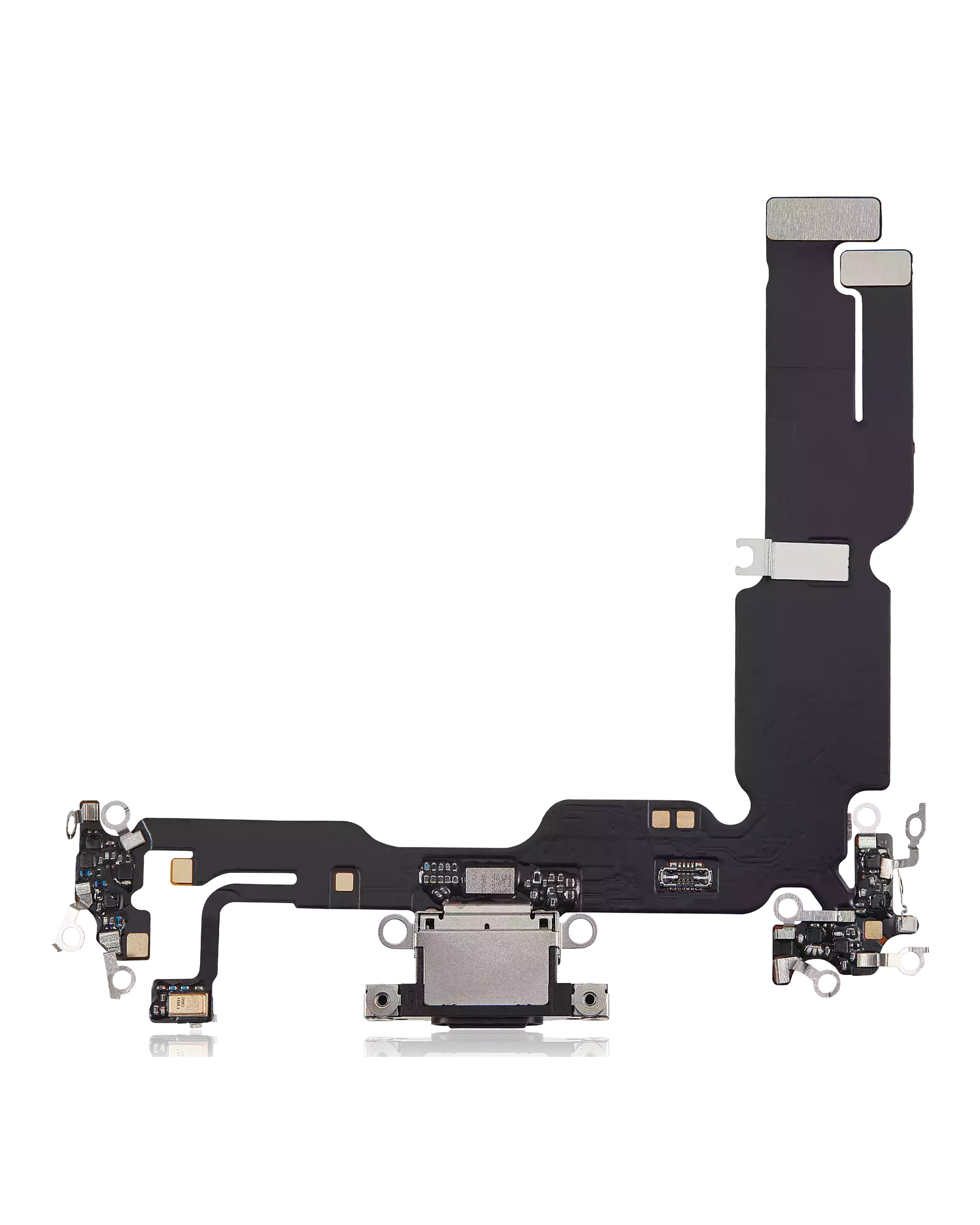 Charging Port Flex Cable Compatible For iPhone 15 Plus (Aftermarket Plus) (Black)