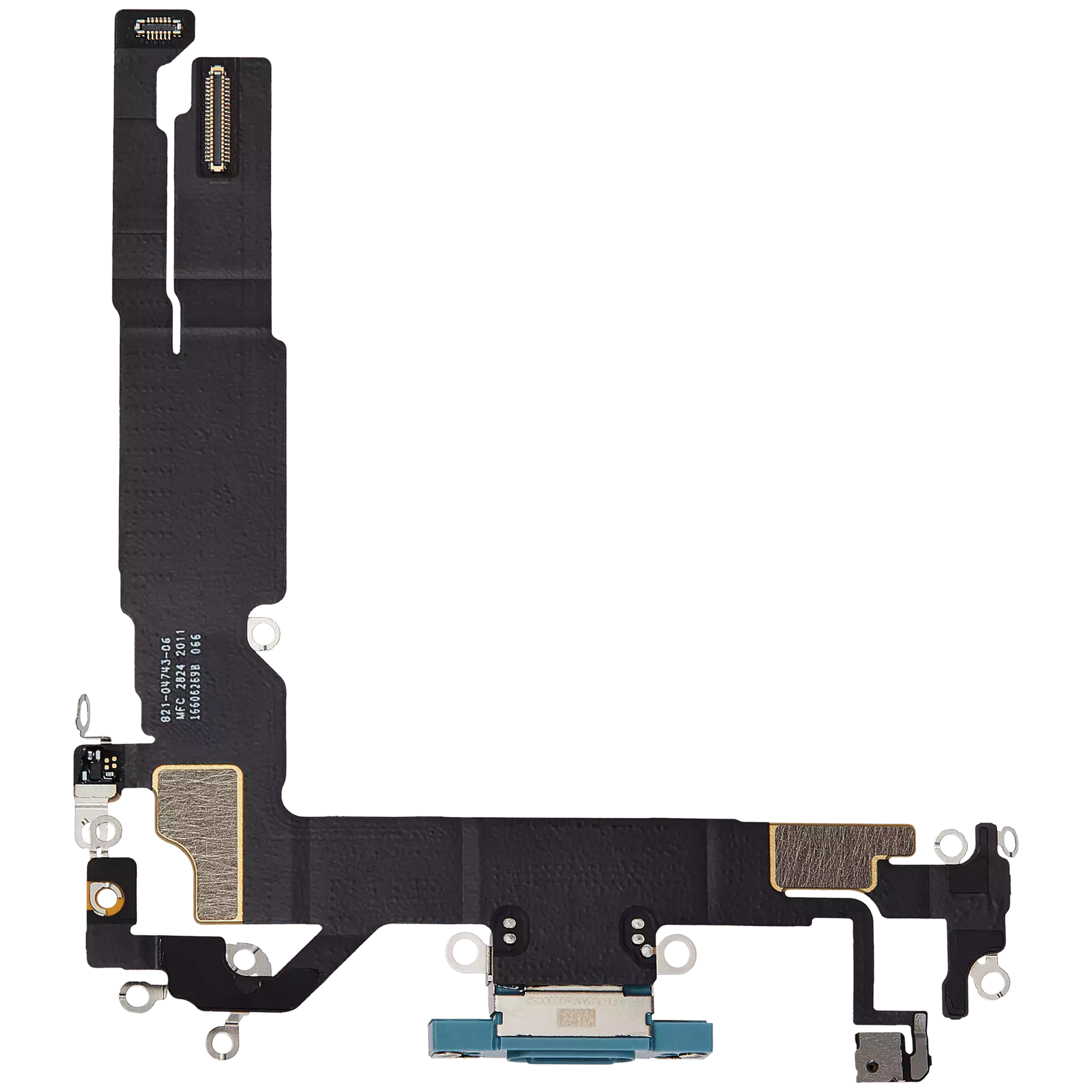 Charging Port Flex Cable Compatible For iPhone 16 (Premium) (Teal)