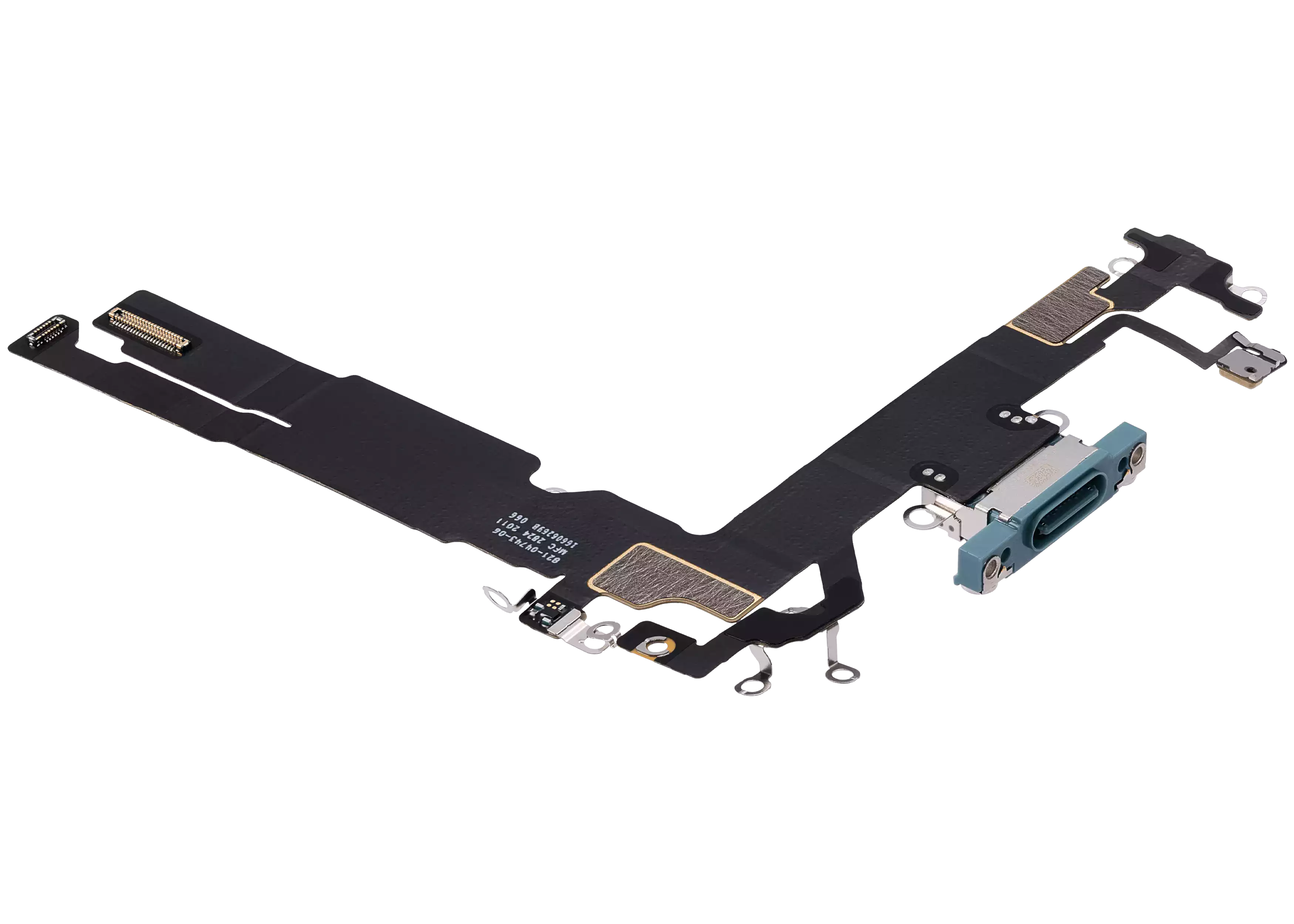 Charging Port Flex Cable Compatible For iPhone 16 (Premium) (Teal)