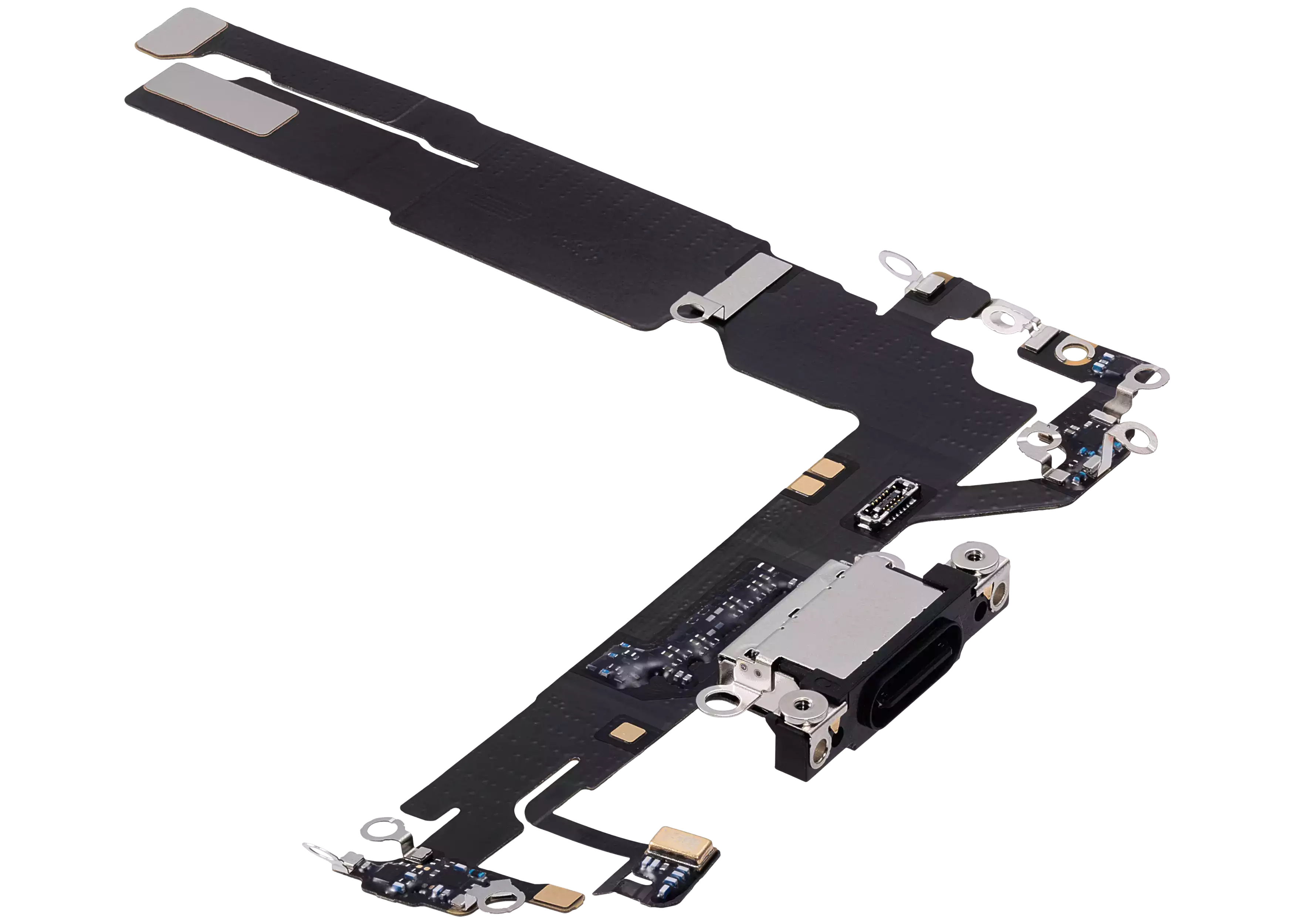 Charging Port Flex Cable Compatible For iPhone 16 (Premium) (Black)