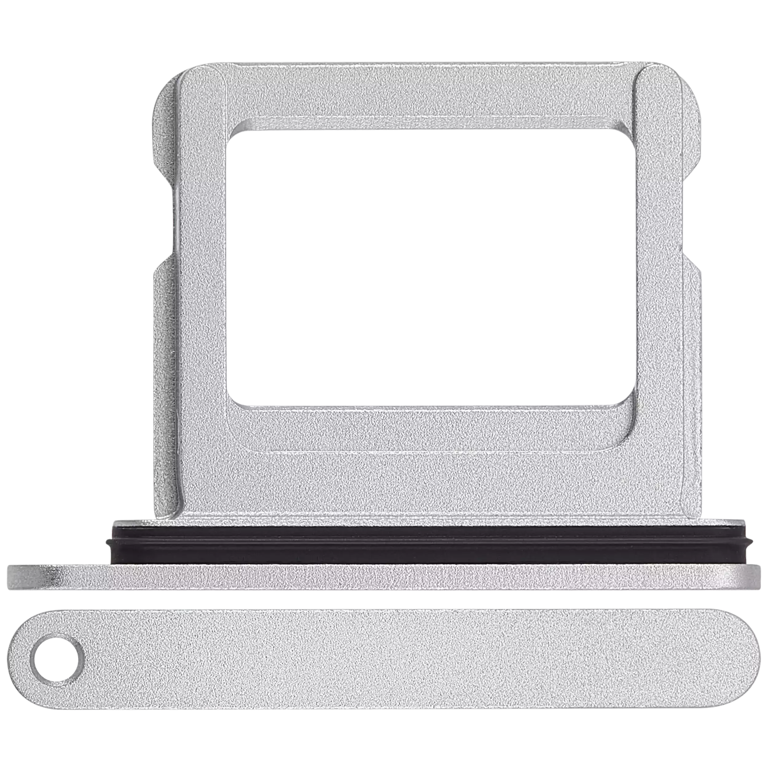 Single Sim Card Tray Compatible For iPhone 16 / 16 Plus (White)