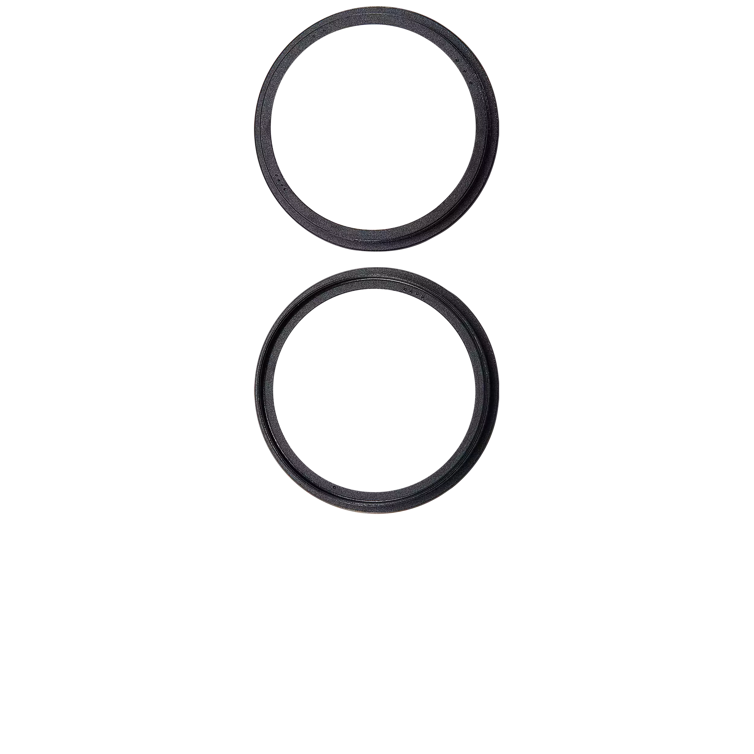 Back Camera Bezel Ring Only Compatible For iPhone 16 / 16 Plus (Black) (2 Piece Set)