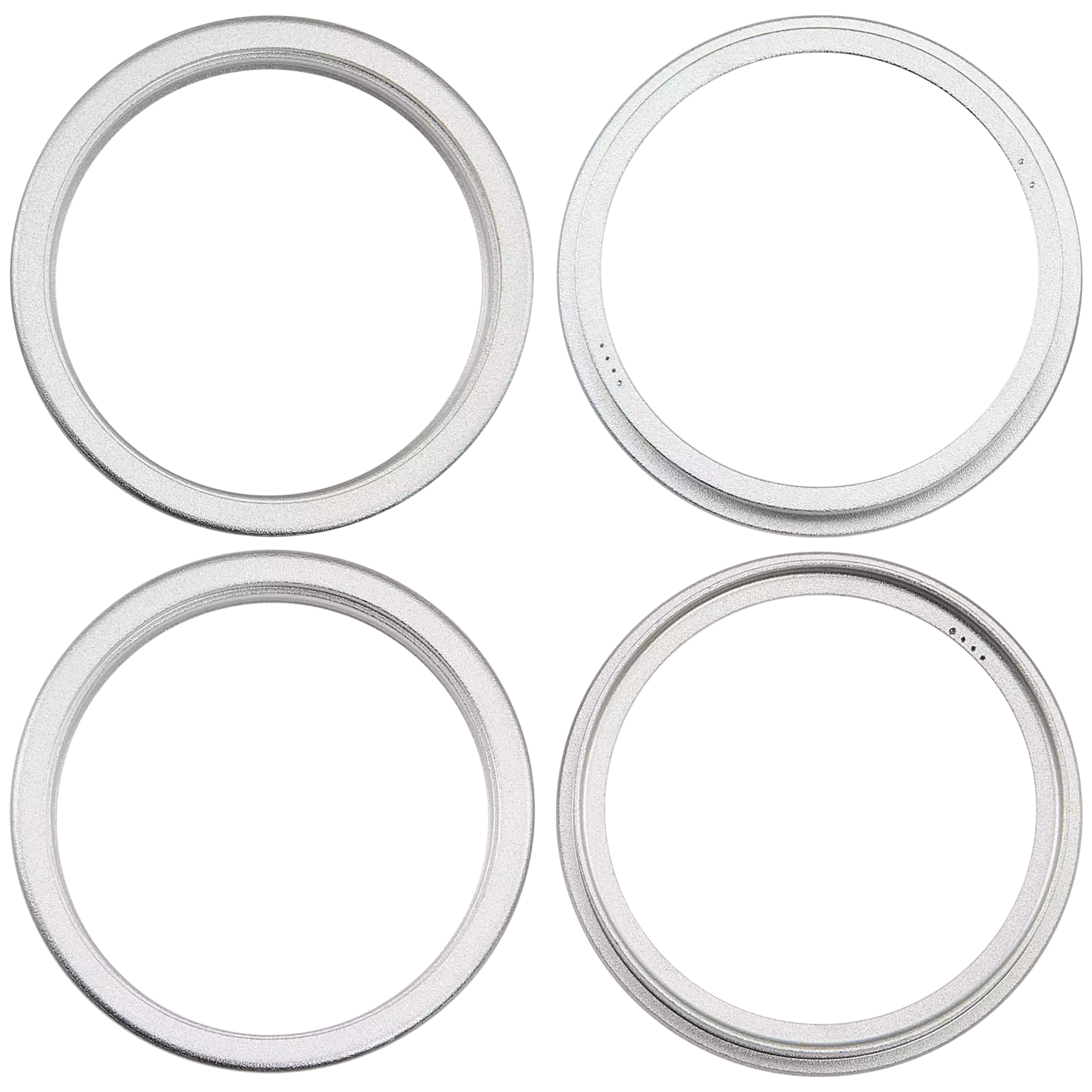 Back Camera Bezel Ring Only Compatible For iPhone 16 / 16 Plus (White) (2 Piece Set)