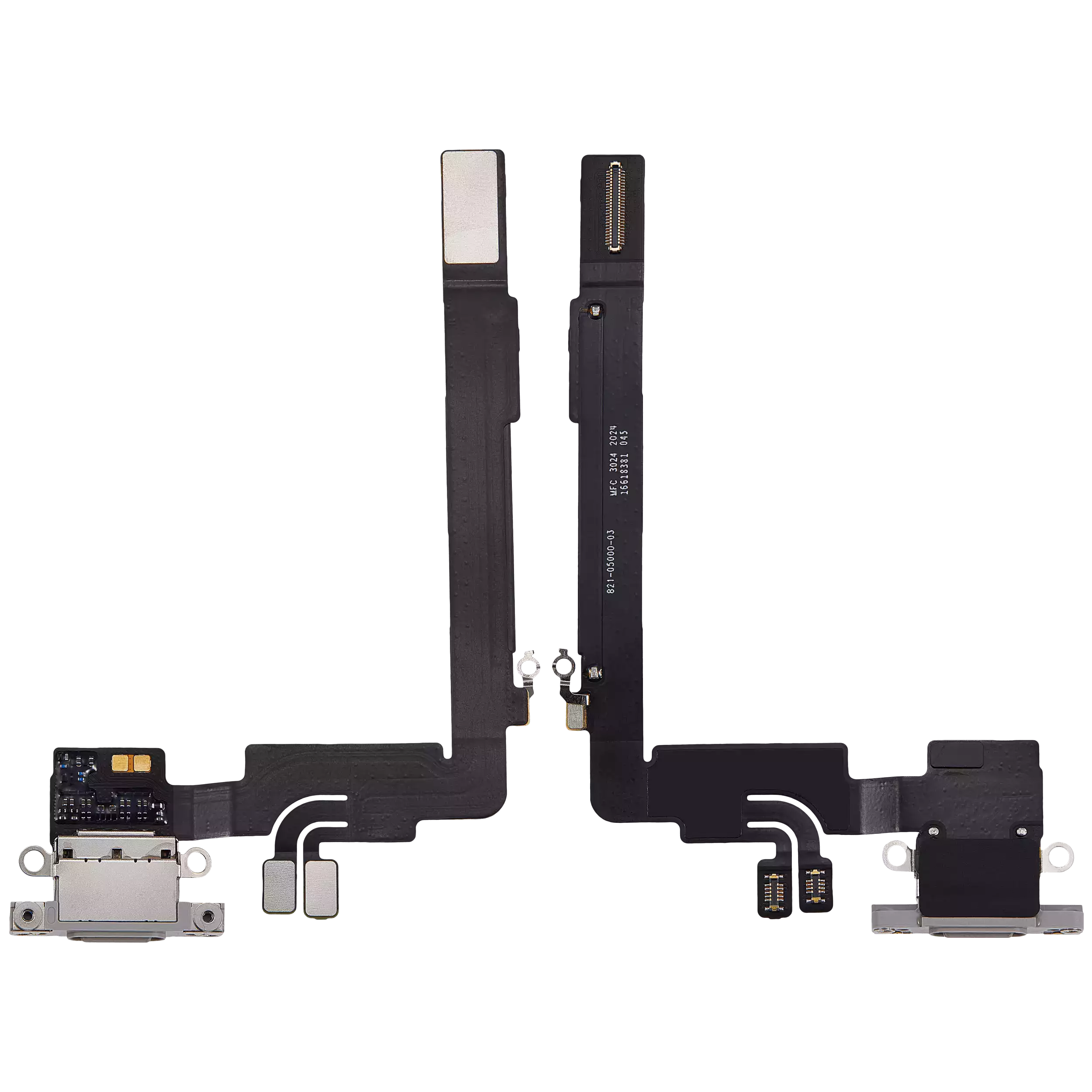 Charging Port Flex Cable Compatible For iPhone 16 Pro Max (Premium) (White Titanium)