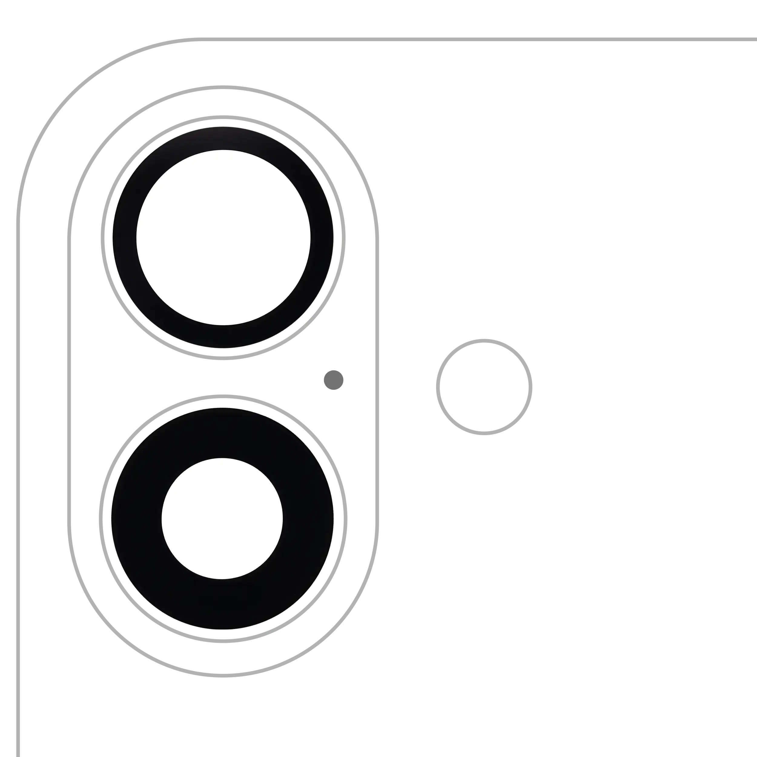 Back Camera Lens (Glass Only) With Adhesive Compatible For iPhone 16 / 16 Plus (2 Piece Set) (Real Sapphire) (Premium) (10 Pack)