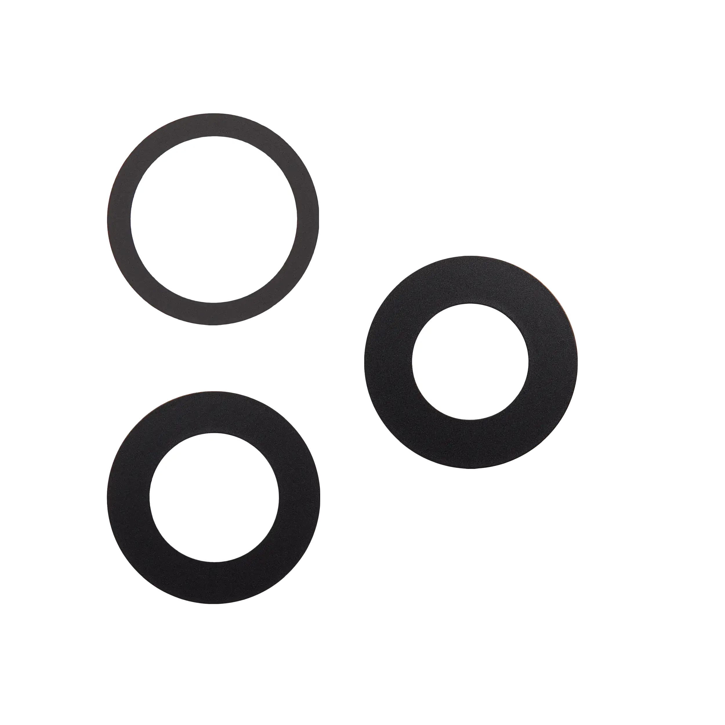 Back Camera Lens (Glass Only) With Adhesive Compatible For iPhone 16 Pro / 16 Pro Max (3 Piece Set) (Real Sapphire) (Premium) (10 Pack)