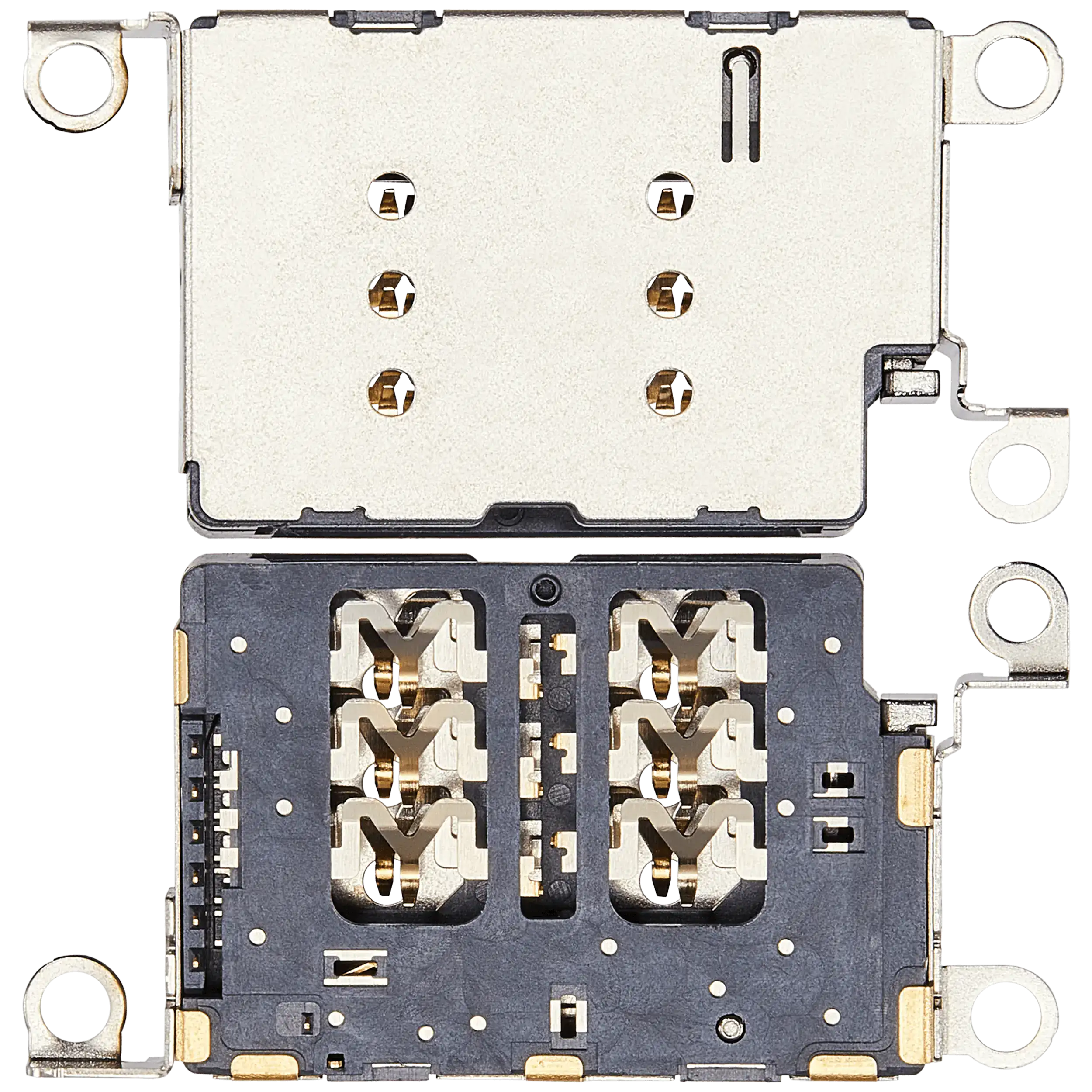 Dual Sim Card Reader Compatible For iPhone 16 / 16 Plus