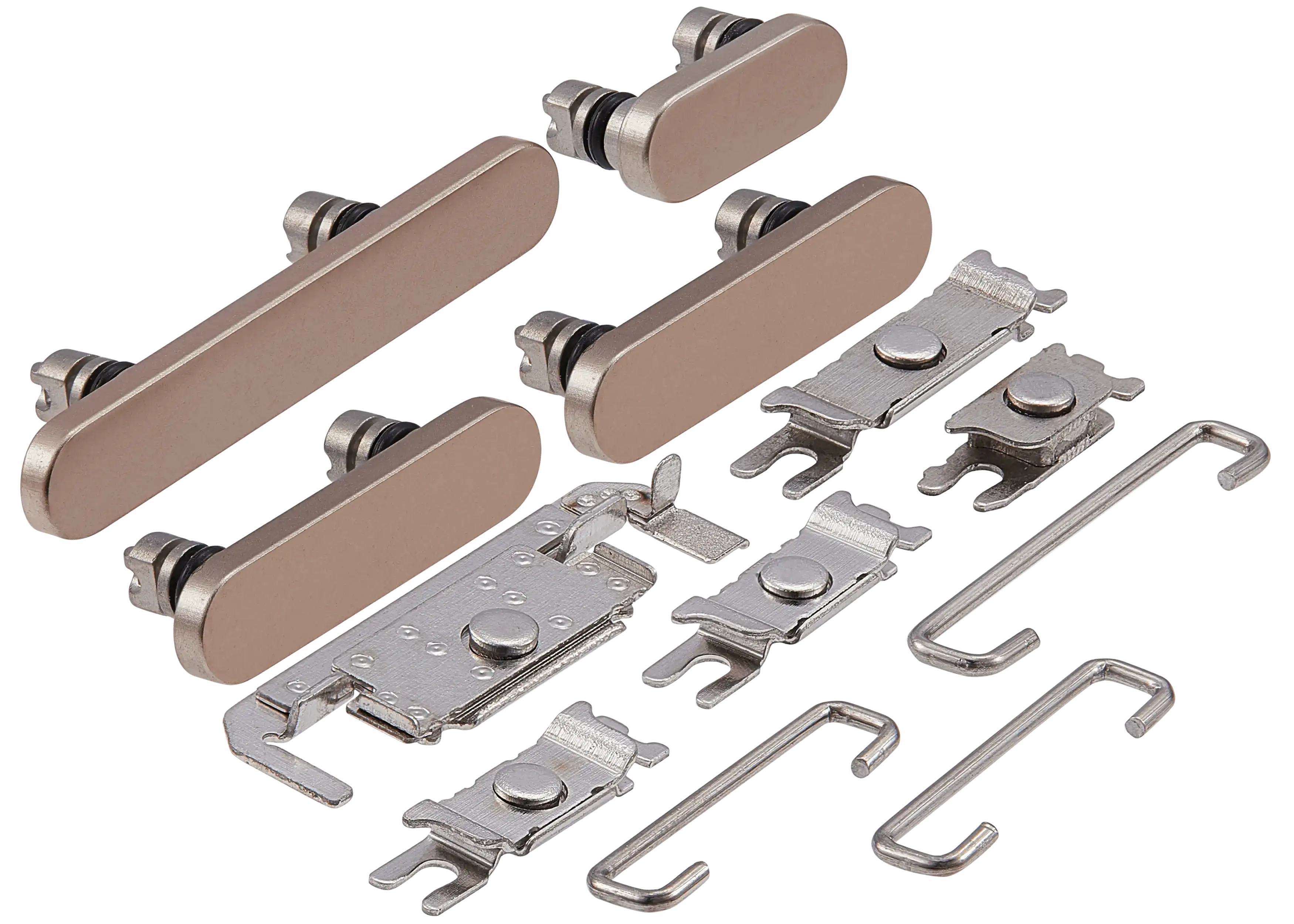 Hard Buttons (Power / Volume / Switch) Compatible For iPhone 16 Pro / 16 Pro Max (Desert Titanium)