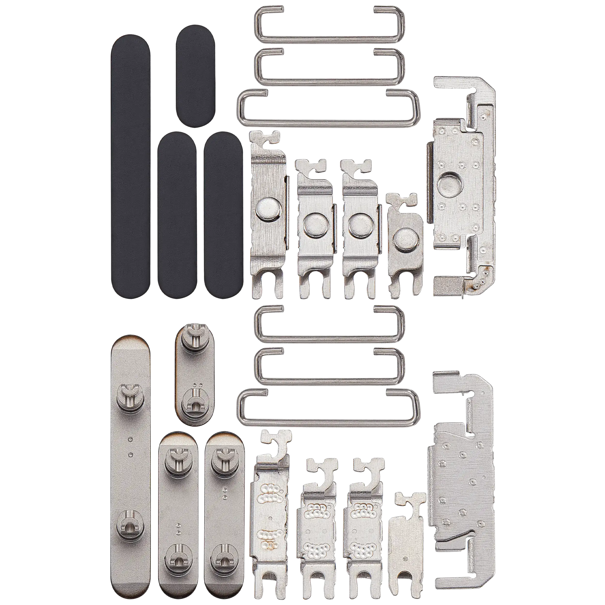 Hard Buttons (Power / Volume / Switch) Compatible For iPhone 16 Pro / 16 Pro Max (Black Titanium)