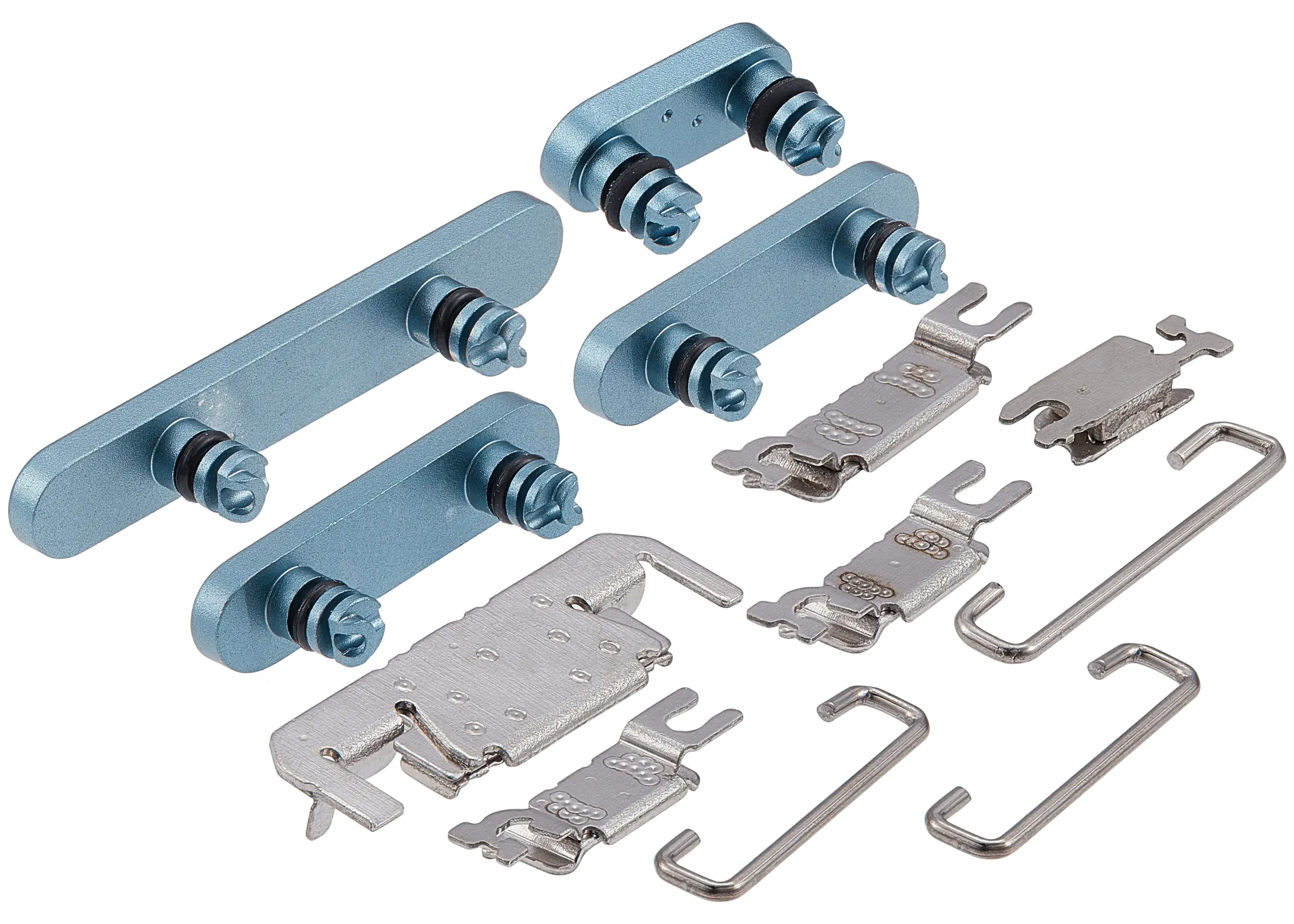 Hard Buttons (Power / Volume / Switch) Compatible For iPhone 16 / 16 Plus (Teal)