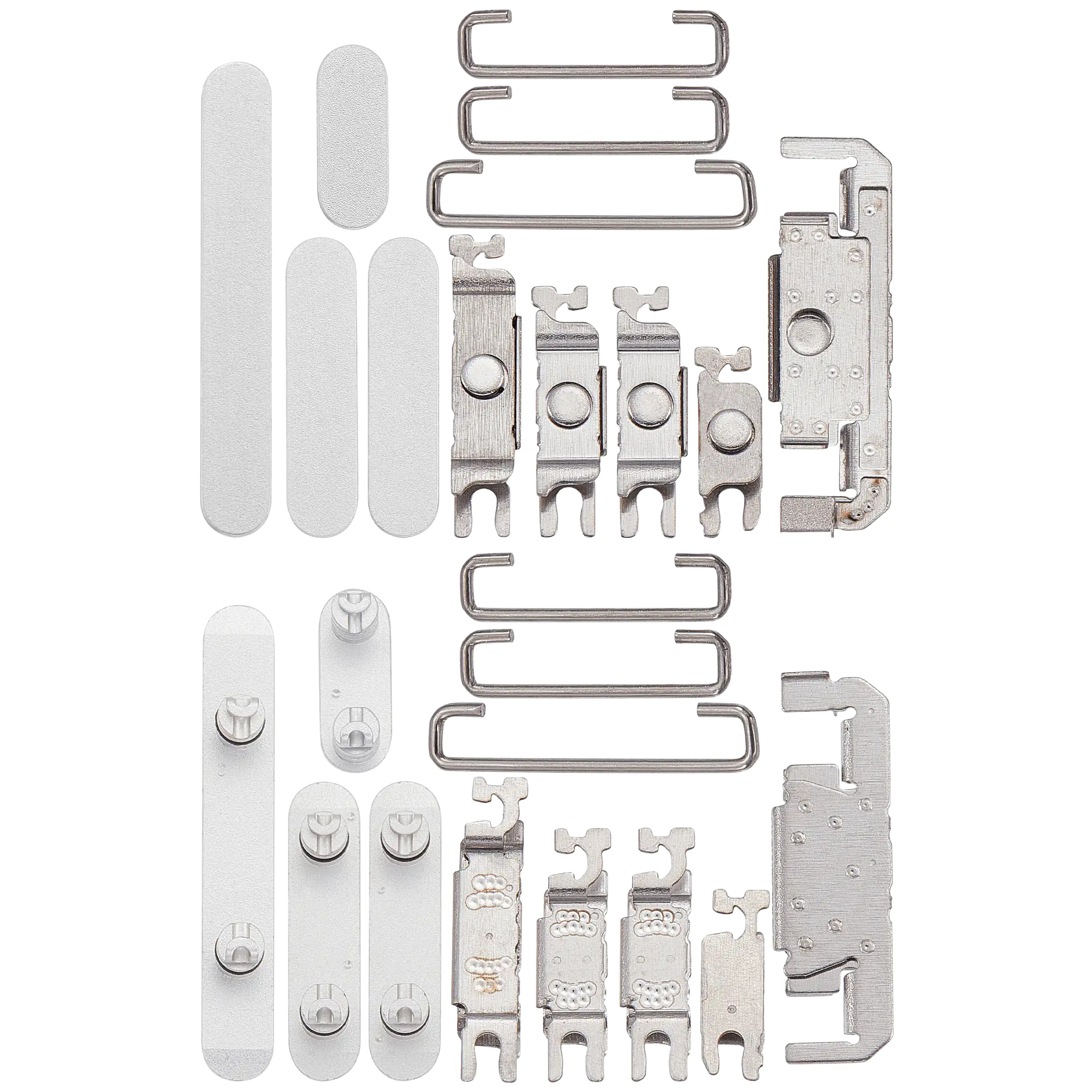 Hard Buttons (Power / Volume / Switch) Compatible For iPhone 16 / 16 Plus (White)