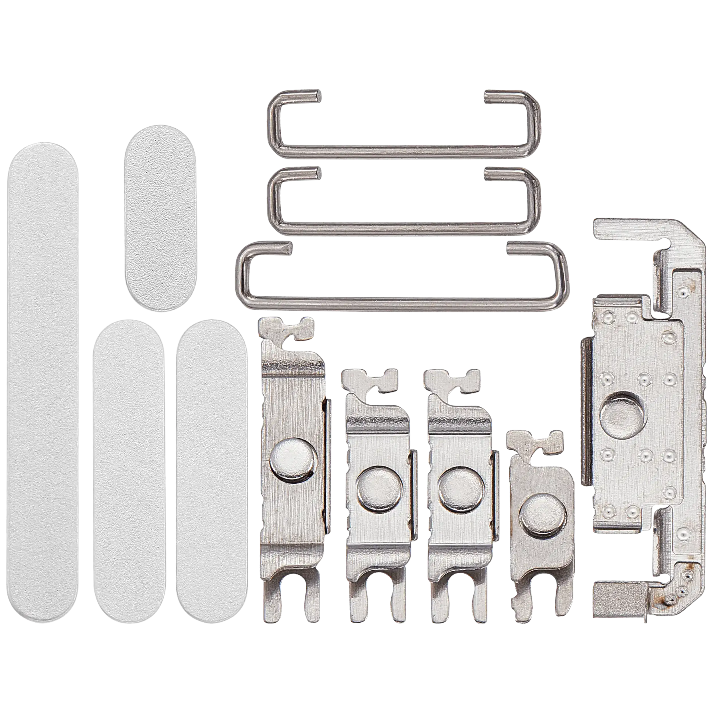 Hard Buttons (Power / Volume / Switch) Compatible For iPhone 16 / 16 Plus (White)