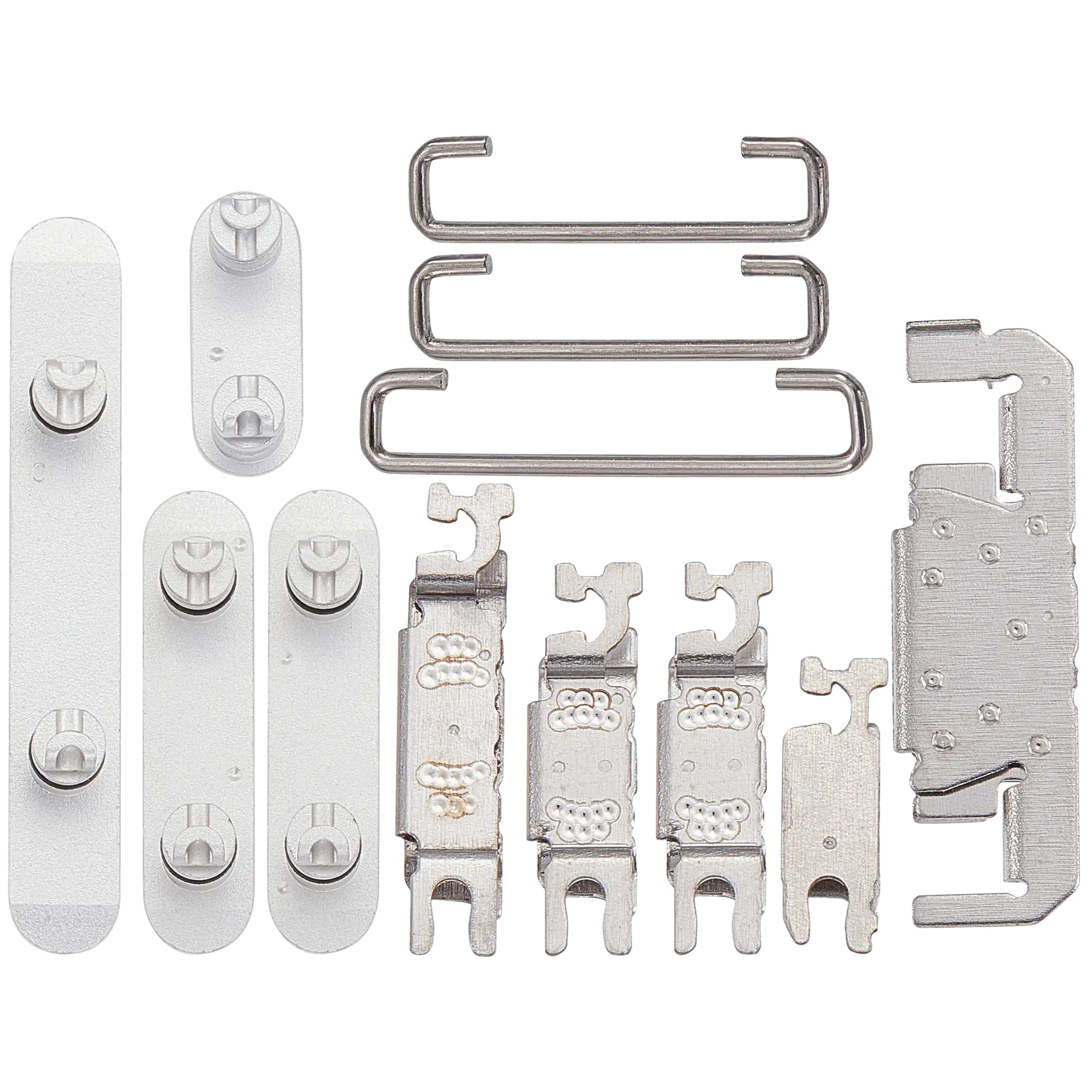 Hard Buttons (Power / Volume / Switch) Compatible For iPhone 16 / 16 Plus (White)