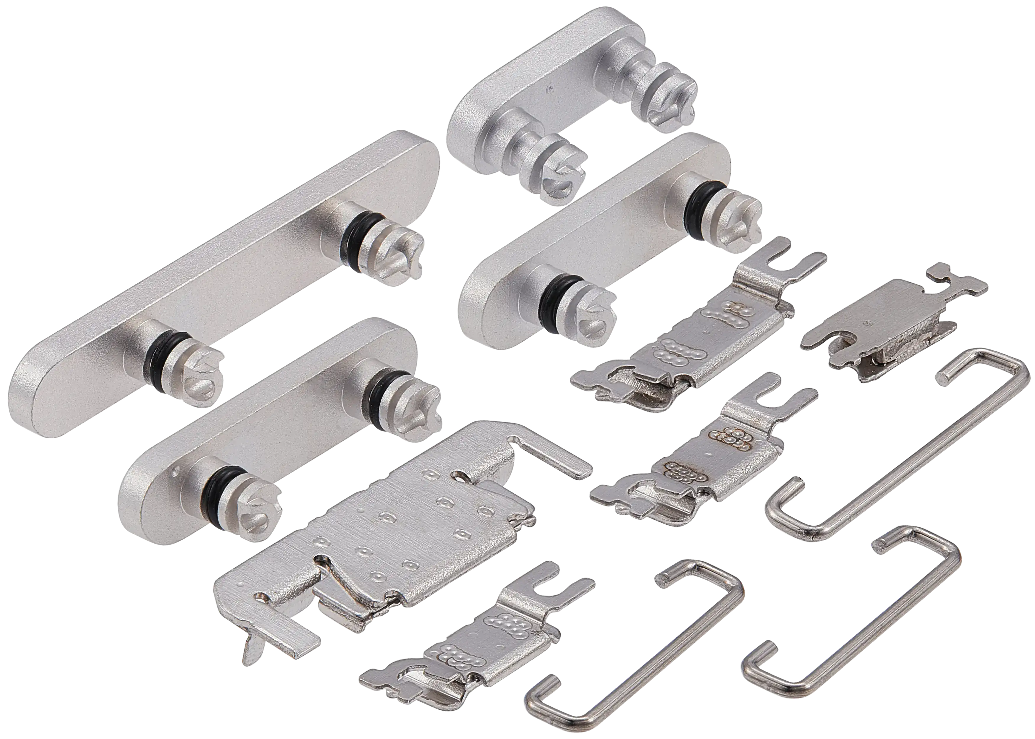 Hard Buttons (Power / Volume / Switch) Compatible For iPhone 16 / 16 Plus (White)