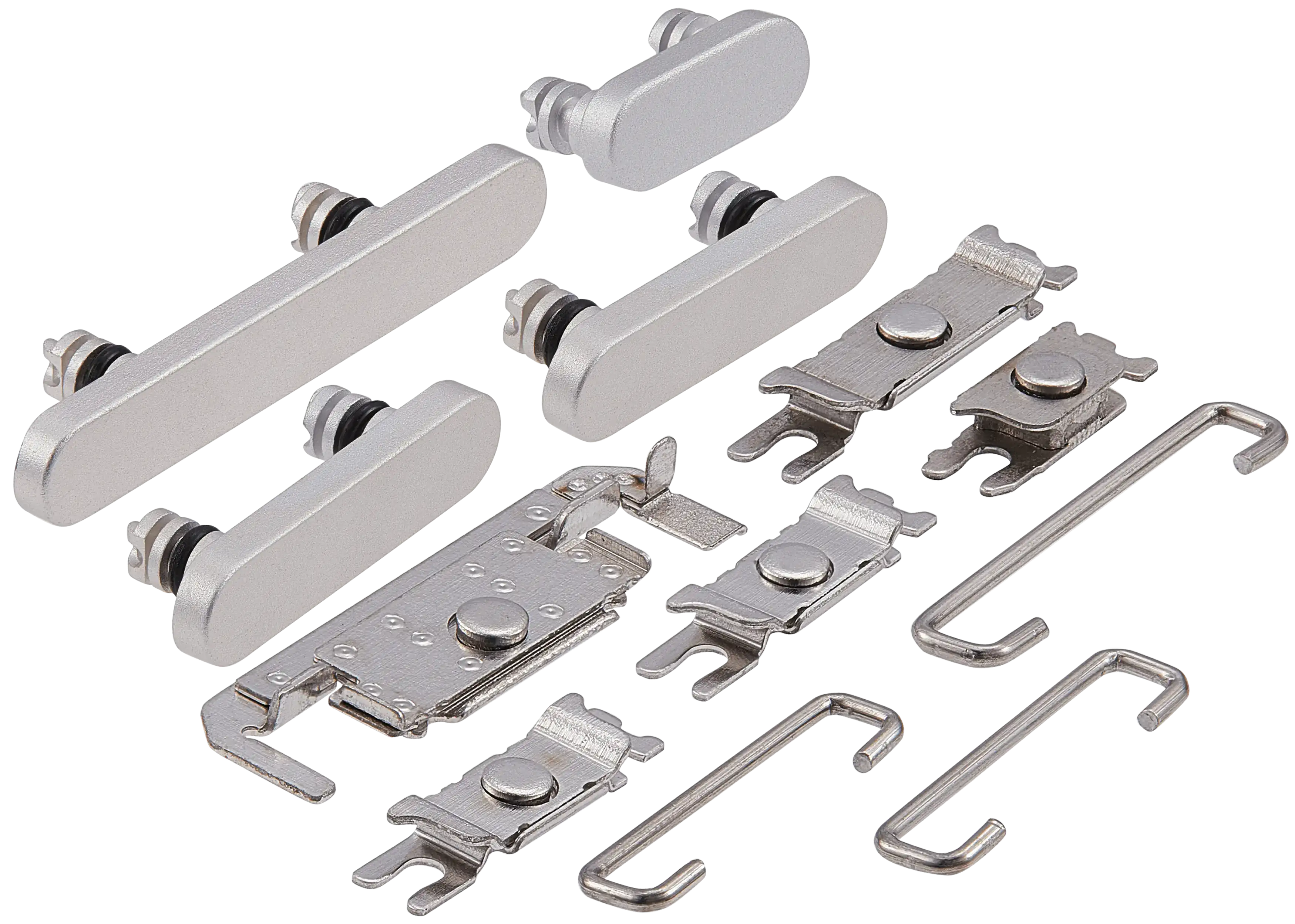 Hard Buttons (Power / Volume / Switch) Compatible For iPhone 16 / 16 Plus (White)