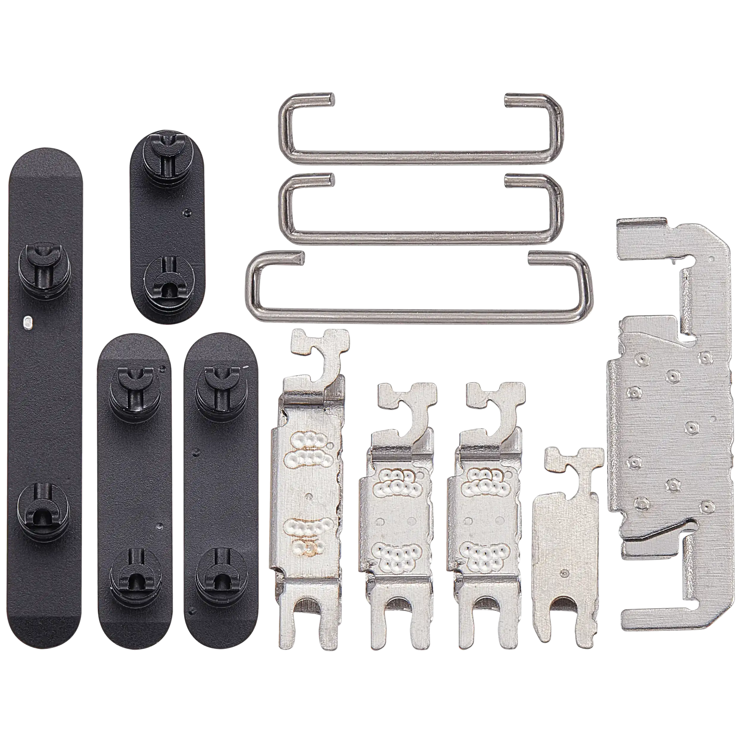 Hard Buttons (Power / Volume / Switch) Compatible For iPhone 16 / 16 Plus (Black)