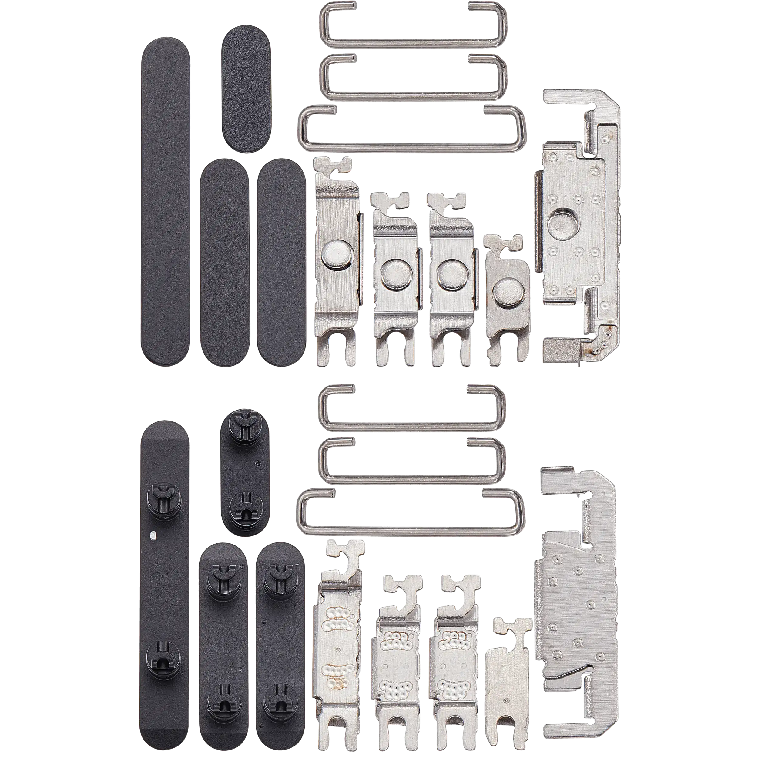 Hard Buttons (Power / Volume / Switch) Compatible For iPhone 16 / 16 Plus (Black)