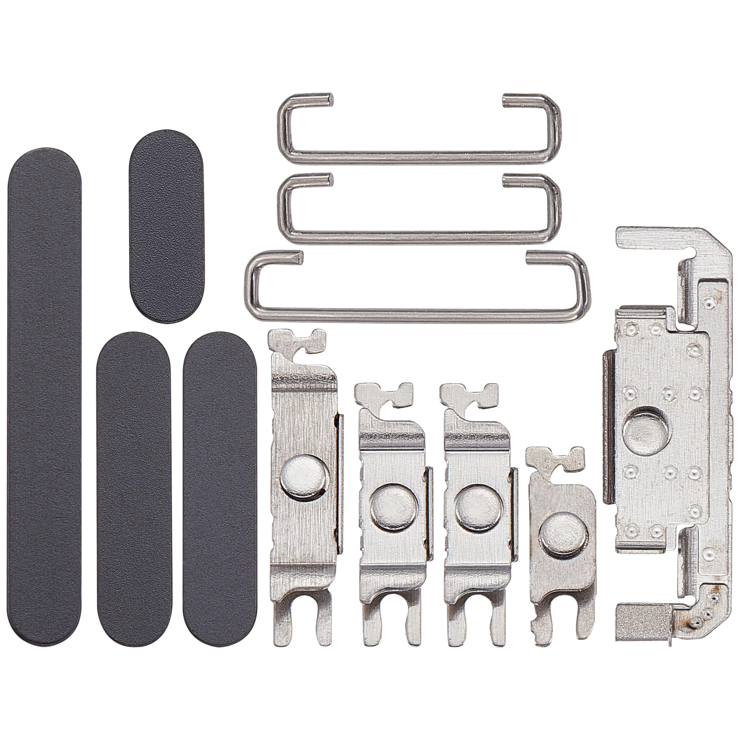 Hard Buttons (Power / Volume / Switch) Compatible For iPhone 16 / 16 Plus (Black)