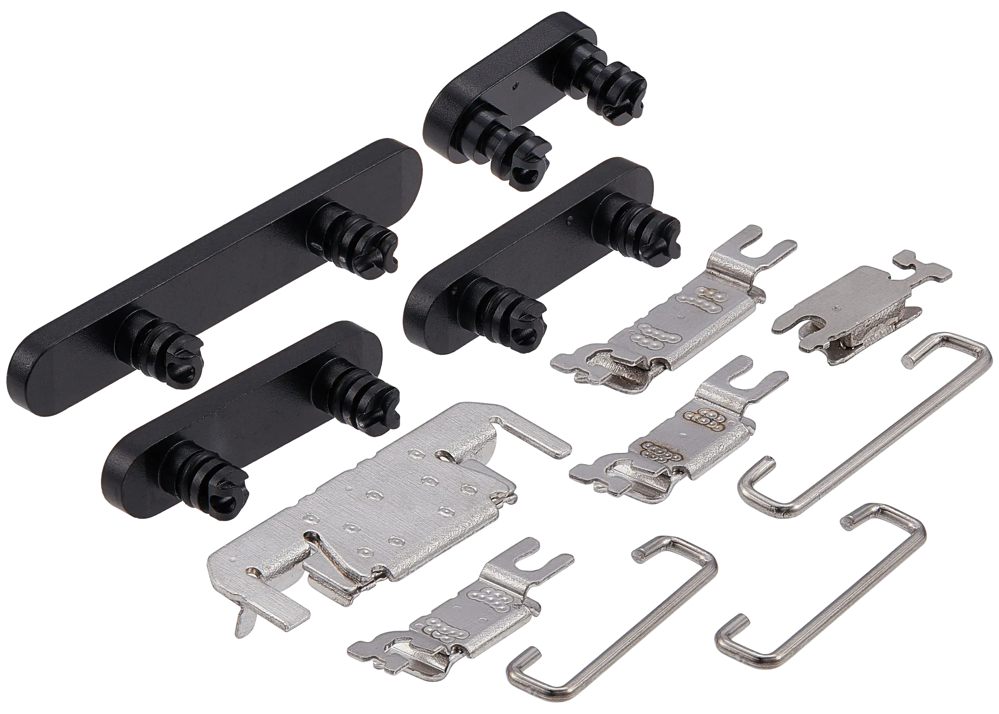 Hard Buttons (Power / Volume / Switch) Compatible For iPhone 16 / 16 Plus (Black)