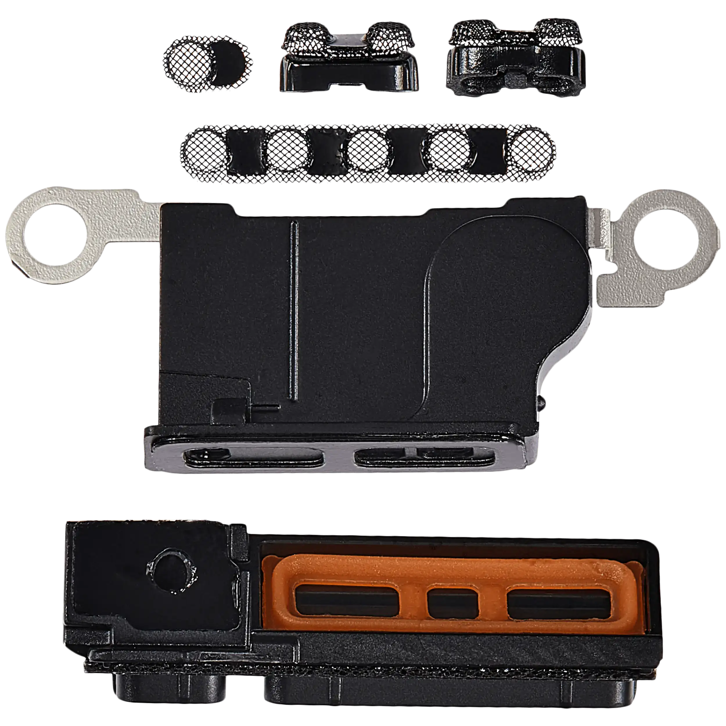 Loudspeaker / Mic Mesh Compatible For iPhone 16 Pro Max (Black Titanium) (10 Pack)