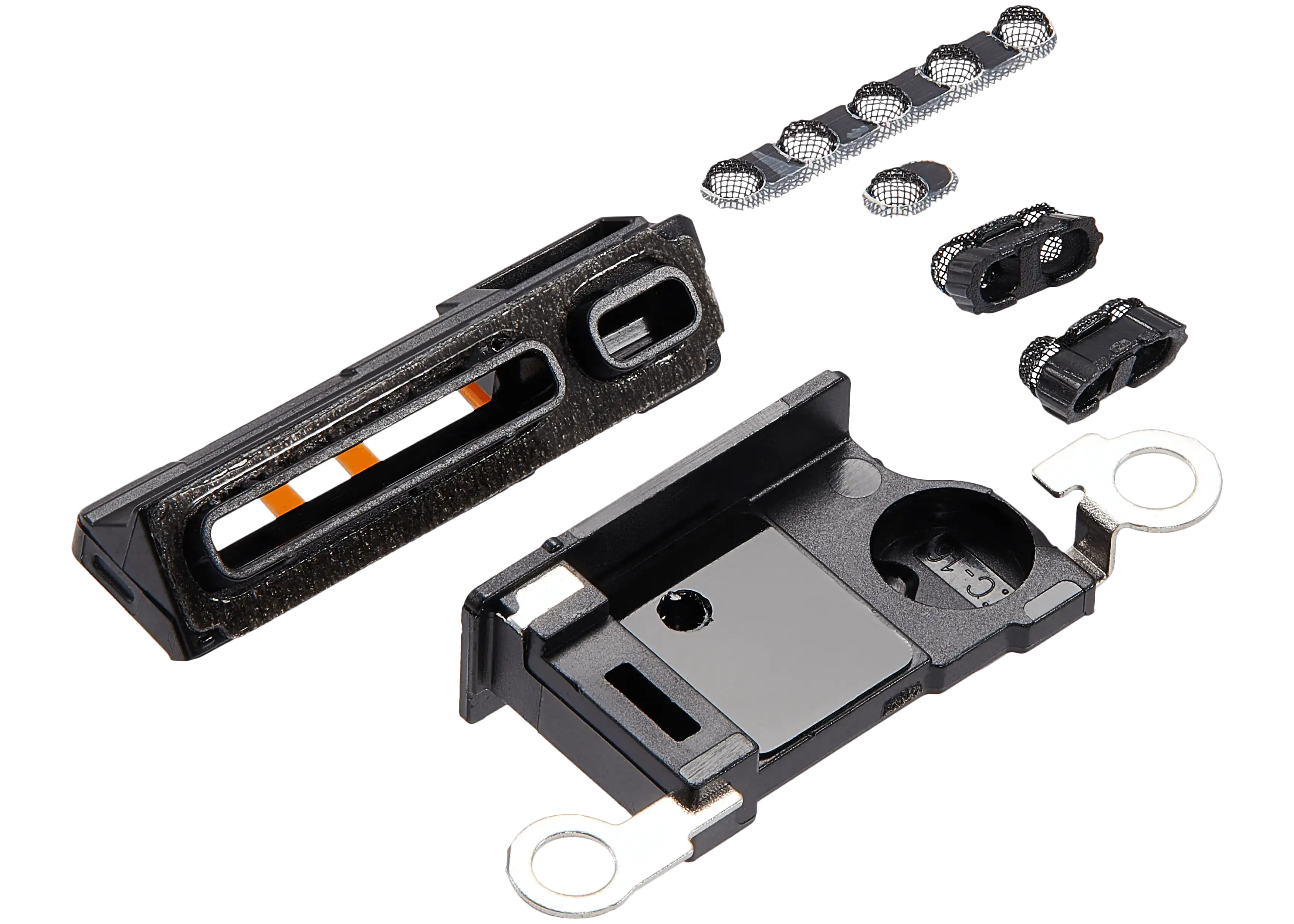 Loudspeaker / Mic Mesh Compatible For iPhone 16 Pro Max (Black Titanium) (10 Pack)