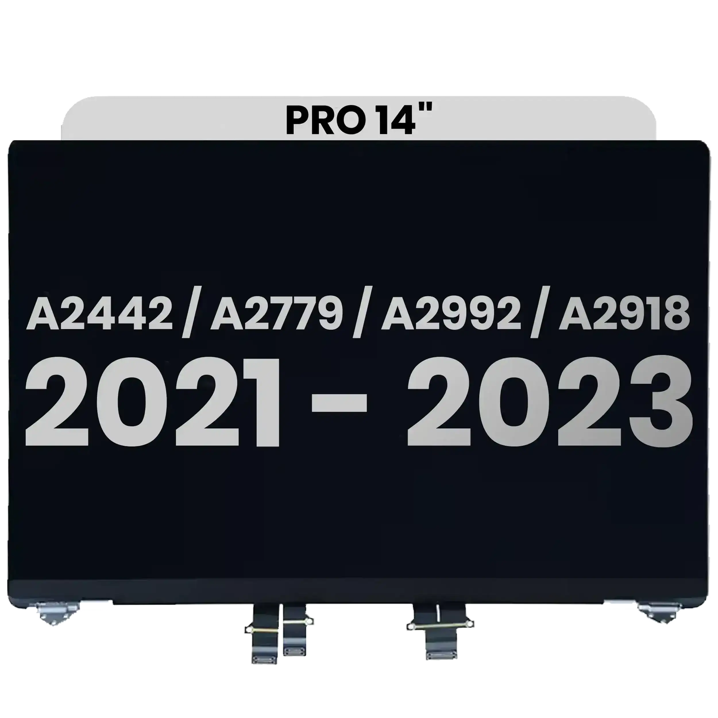 Complete LCD Display Assembly Compatible For MacBook Pro 14" (A2442 / Late 2021) / (A2779 / Late 2023 ) / (A2992 / Late 2023) / (A2918 / Late 2023) (Used OEM Pull: Grade A) (Silver)