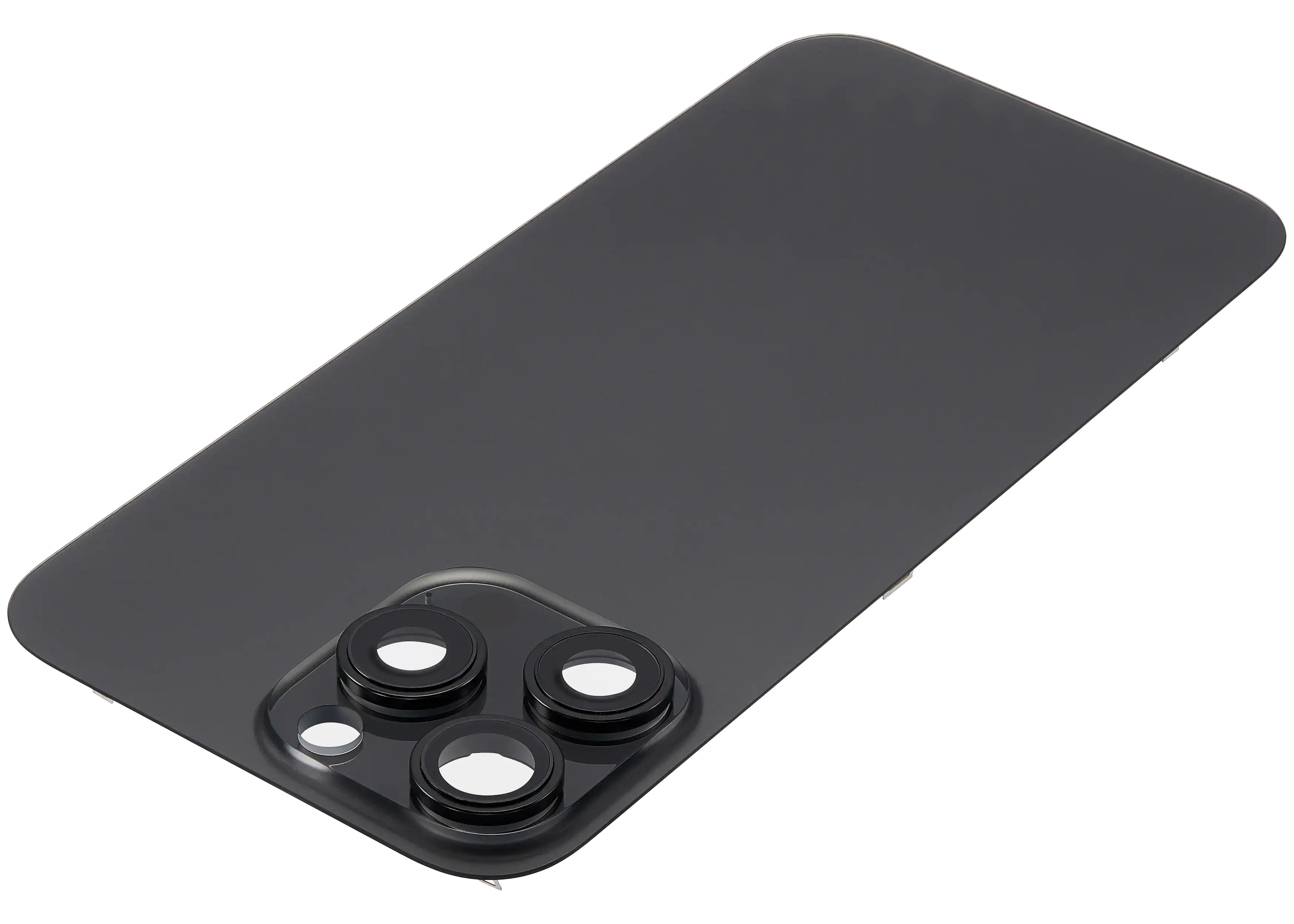 Back Glass With Steel Plate With MagSafe Magnet Pre-Installed Compatible For iPhone 16 Pro Max (No Logo) (Black Titanium)