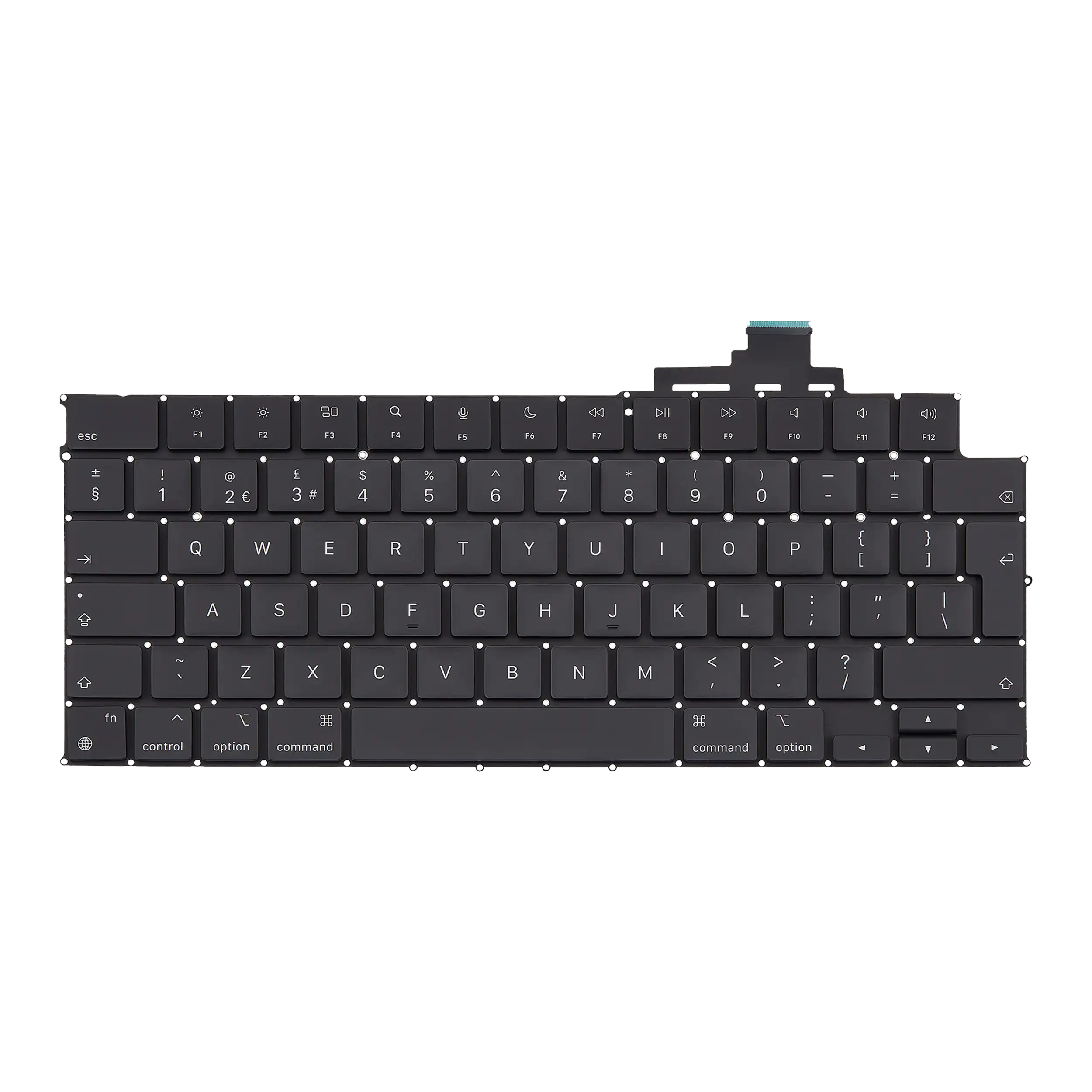 Keyboard W/ Backlight & Screws Compatible For MacBook Air 15" (A2681 / Mid 2022 / A2941 / Mid 2023 / A3113 / Mid 2024 / A3114 / Mid 2024) (UK English)