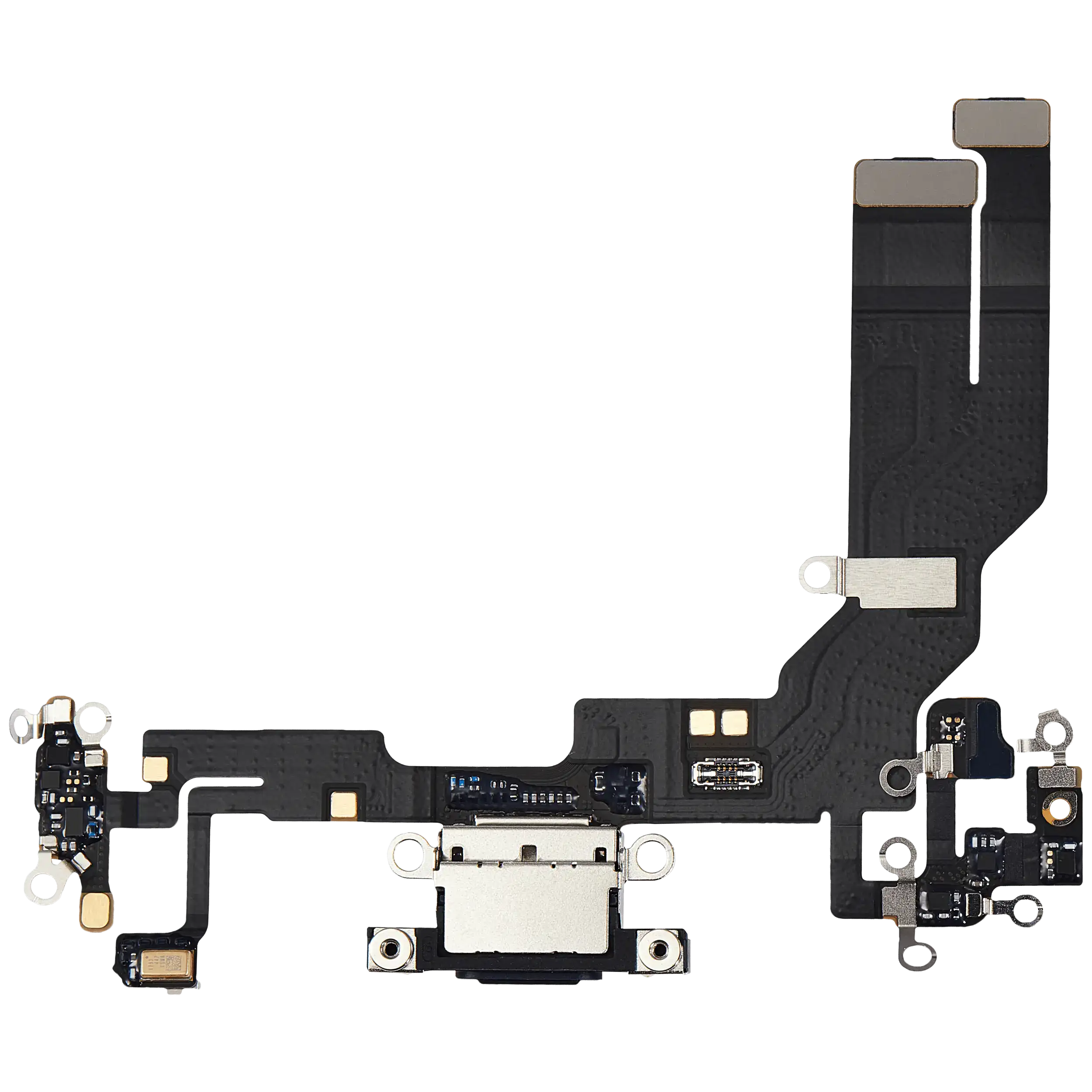 Charging Port Flex Cable Compatible For iPhone 16e (Premium) (Black)