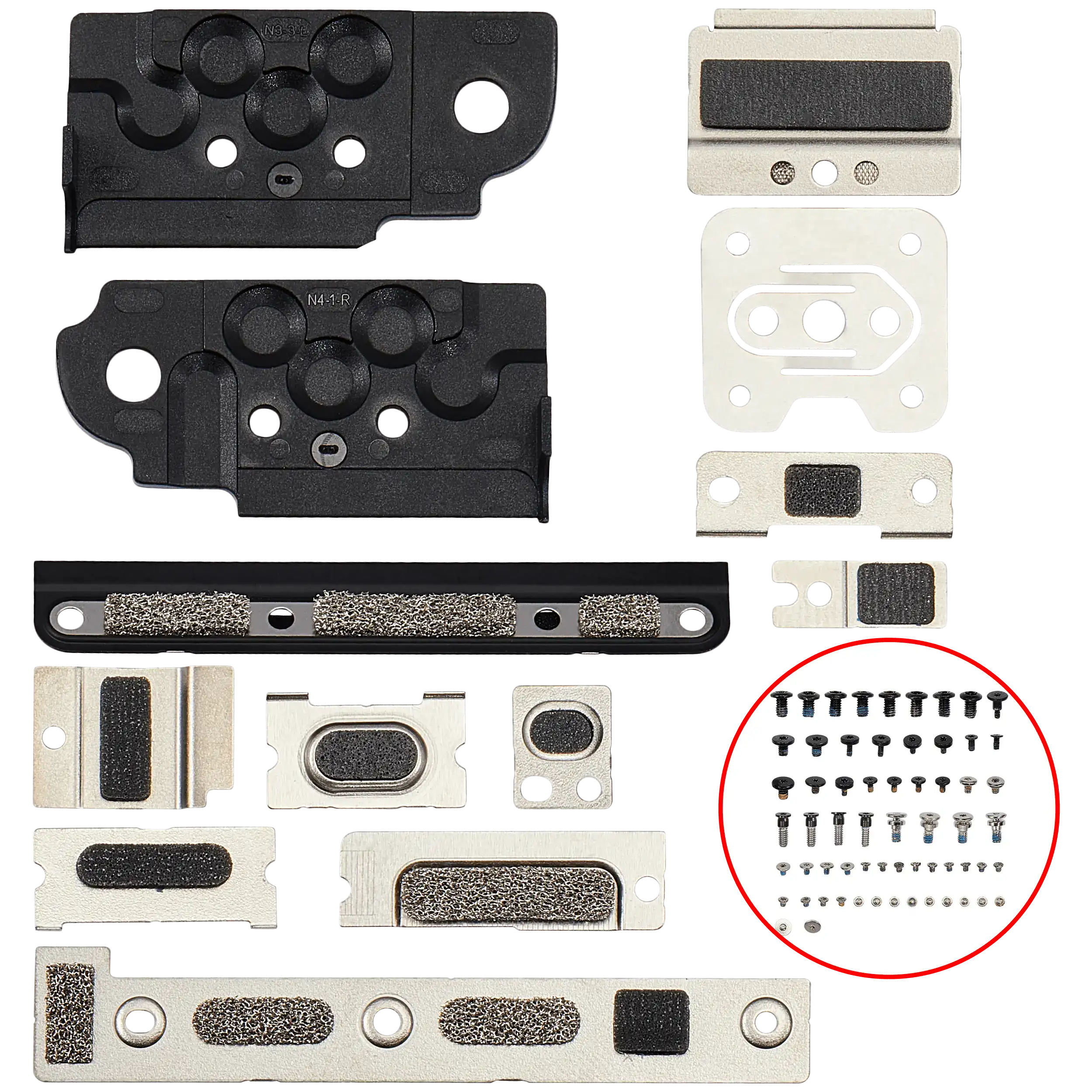 Full Set Small Metal Bracket And Screw Set Compatible For MacBook Air 15" (A3114 / Mid 2024)
