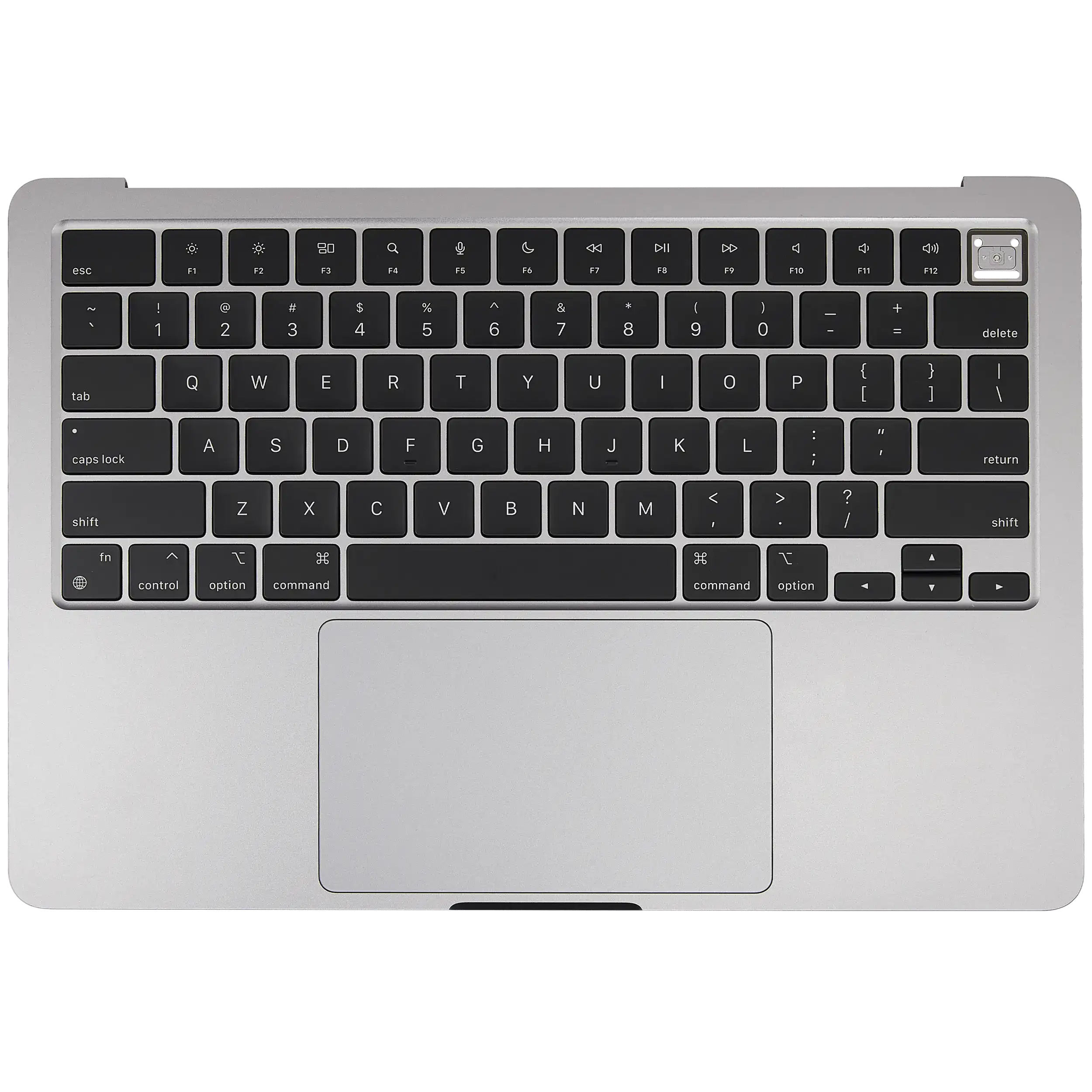 Top Case Assembly With Battery And Keyboard Compatible For MacBook Air 13" (A3113 / Mid 2024) (Space Gray) (US Keyboard)