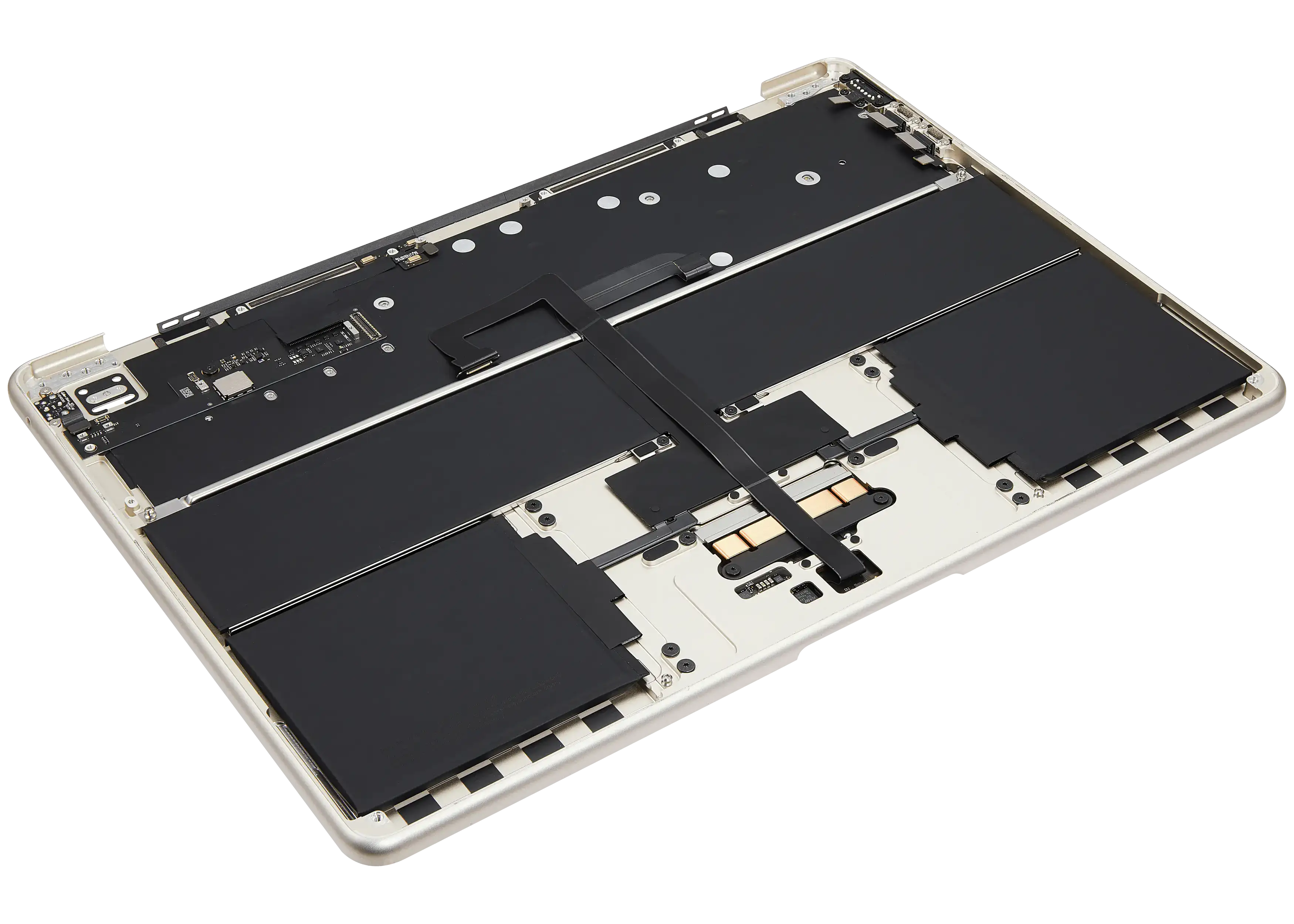 Top Case Assembly With Battery And Keyboard Compatible For MacBook Air 13" (A3113 / Mid 2024) (Starlight) (US Keyboard)