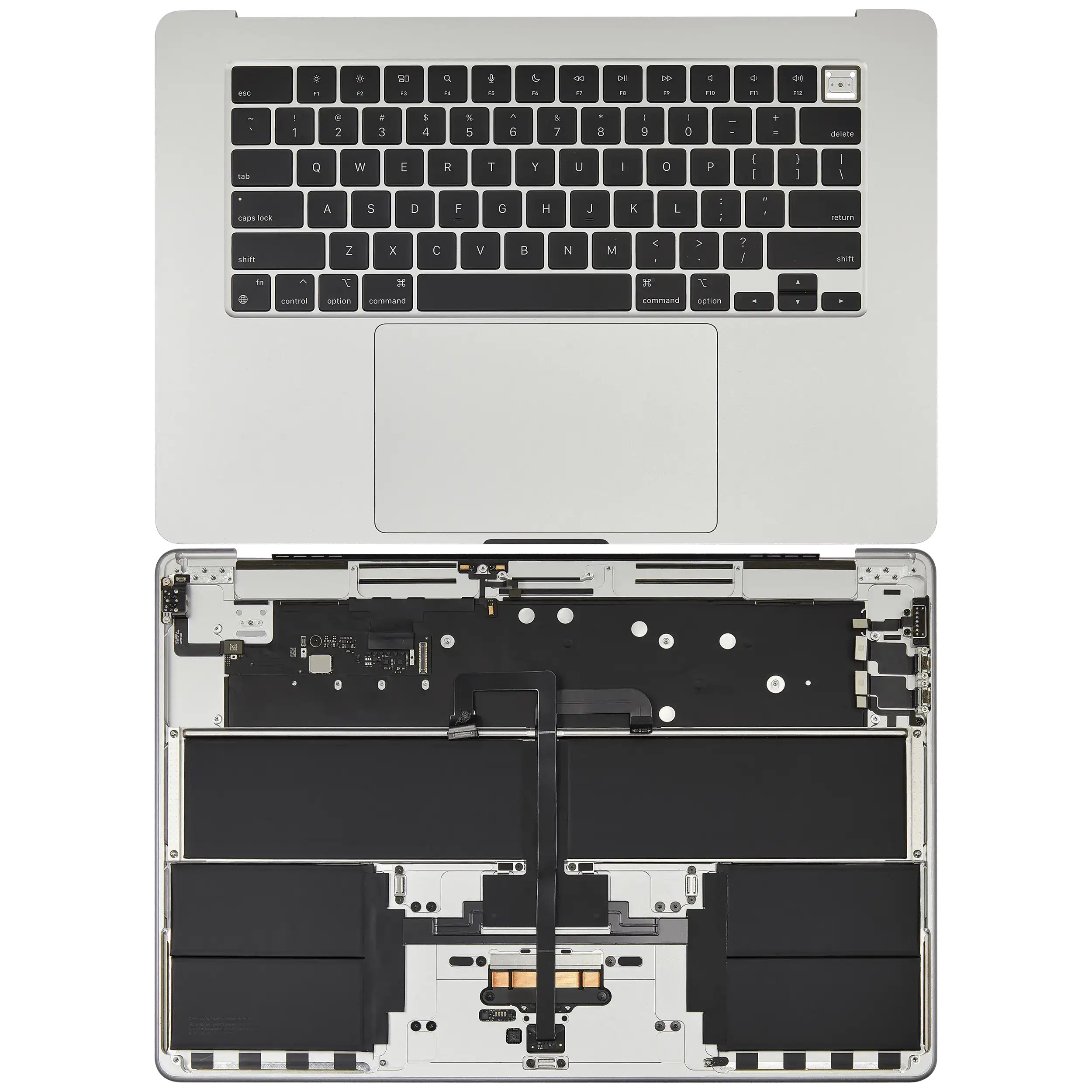 Top Case Assembly With Battery And Keyboard Compatible For MacBook Air 15" (A3114 / Mid 2024) (Silver) (US Keyboard)