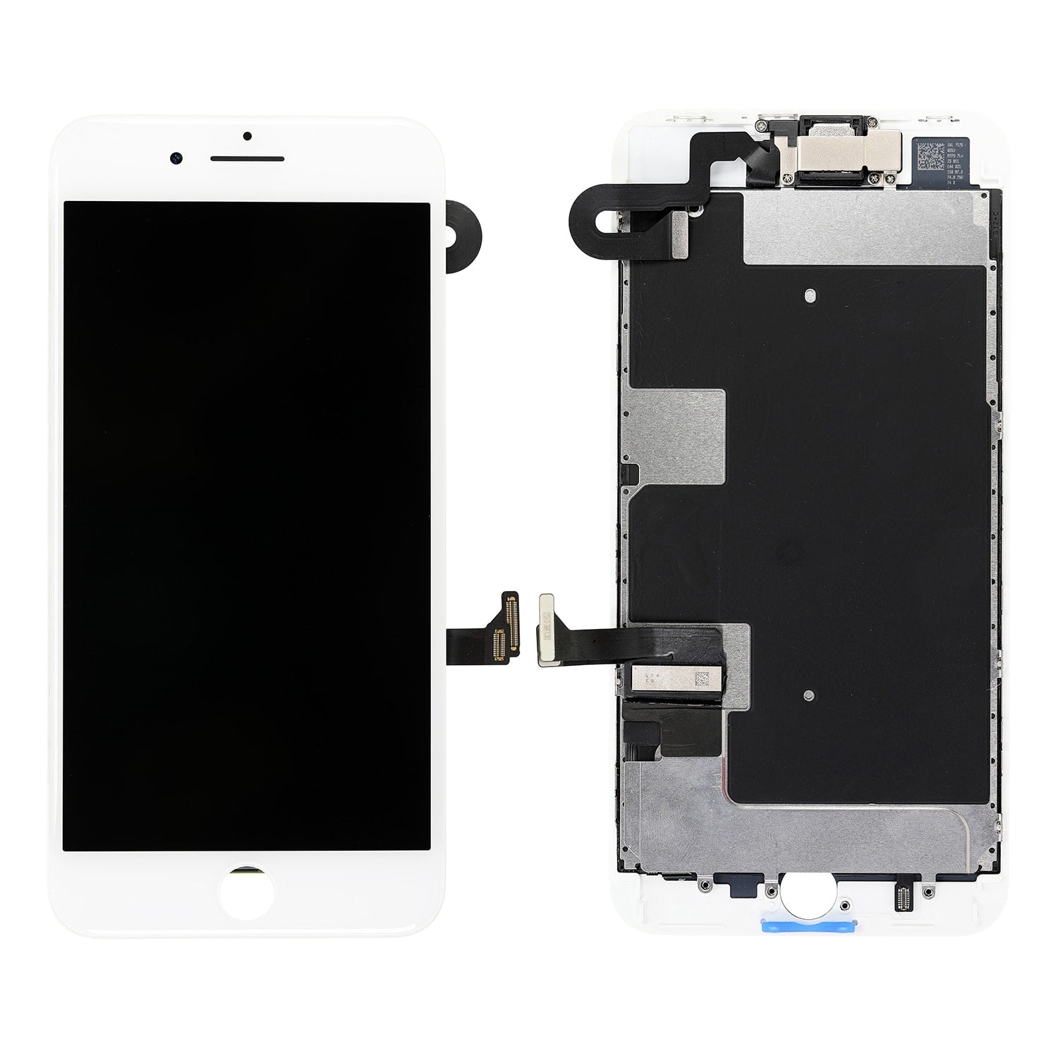 WHITE LCD SCREEN FULL ASSEMBLY WITHOUT HOME BUTTON FOR IPHONE 8 PLUS