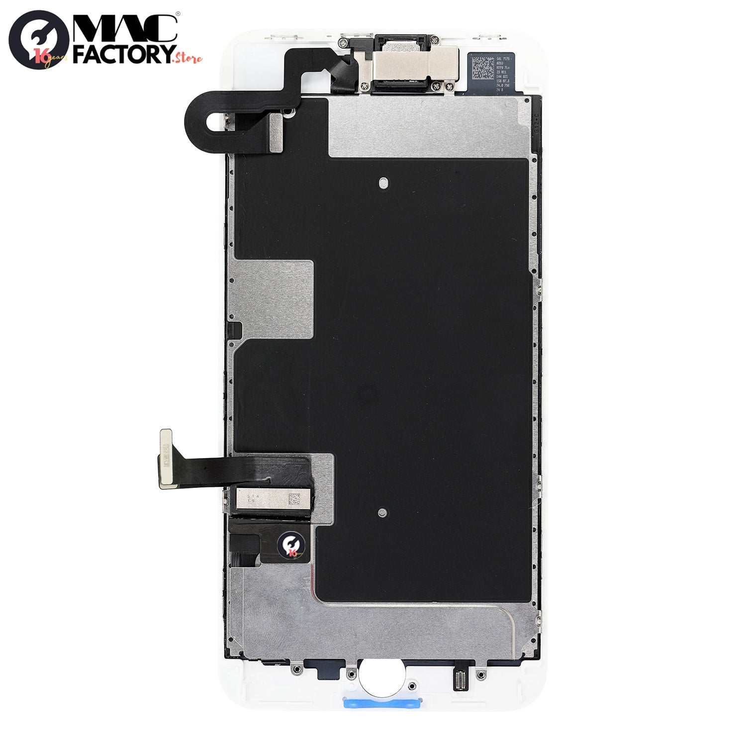 WHITE LCD SCREEN FULL ASSEMBLY WITHOUT HOME BUTTON FOR IPHONE 8 PLUS