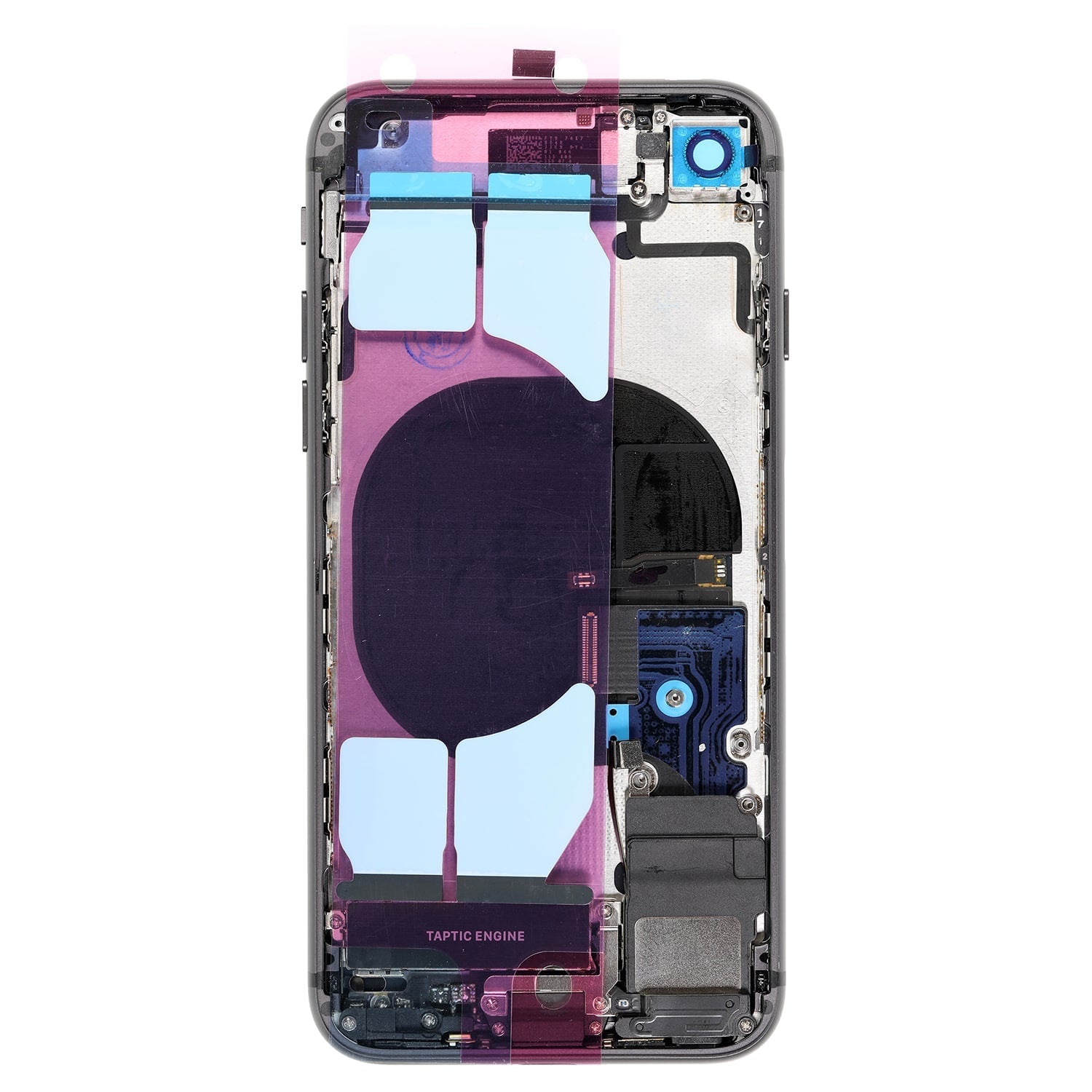 SPACE GRAY BACK COVER FULL ASSEMBLY FOR IPHONE 8