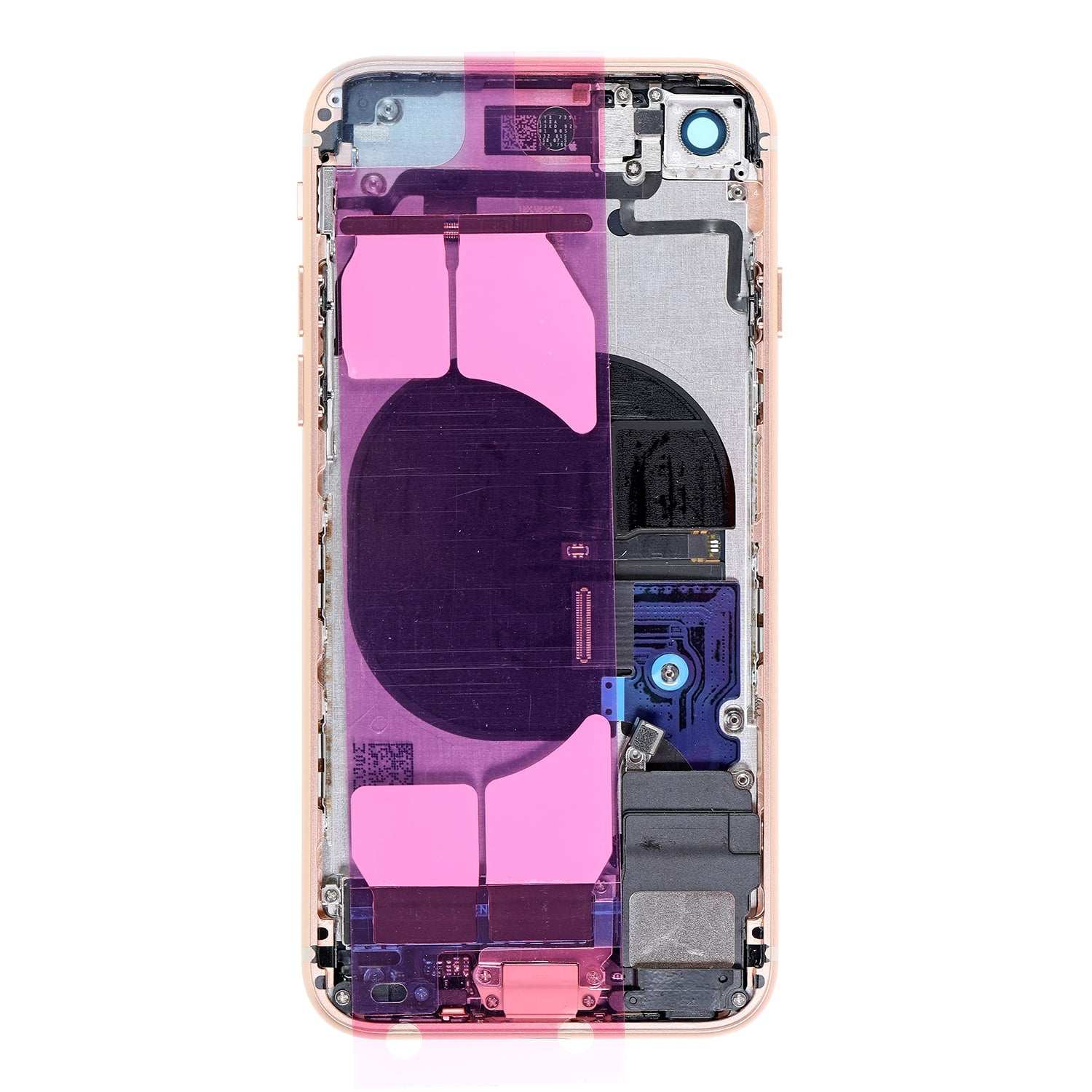 GOLD BACK COVER FULL ASSEMBLY FOR IPHONE 8