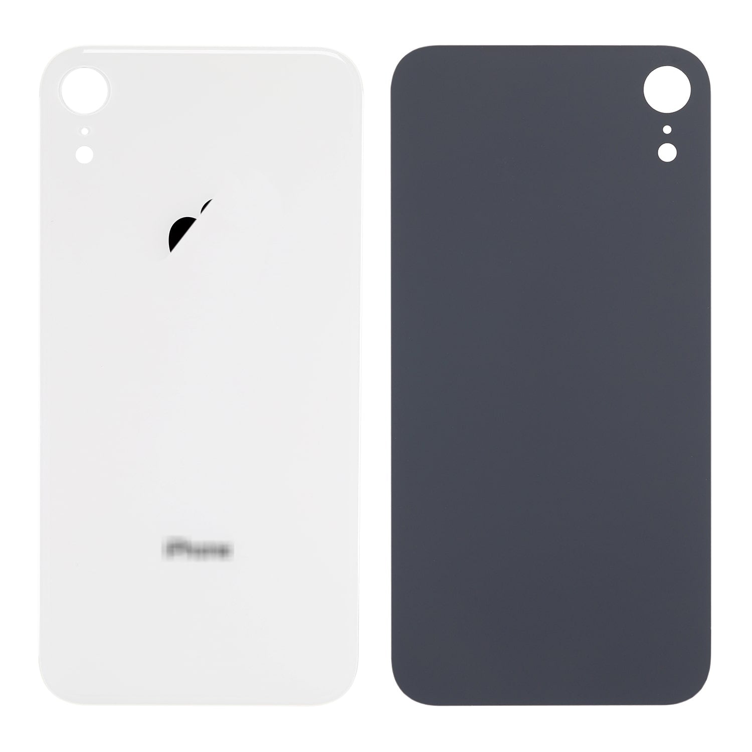 WHITE BACK COVER GLASS FOR IPHONE XR